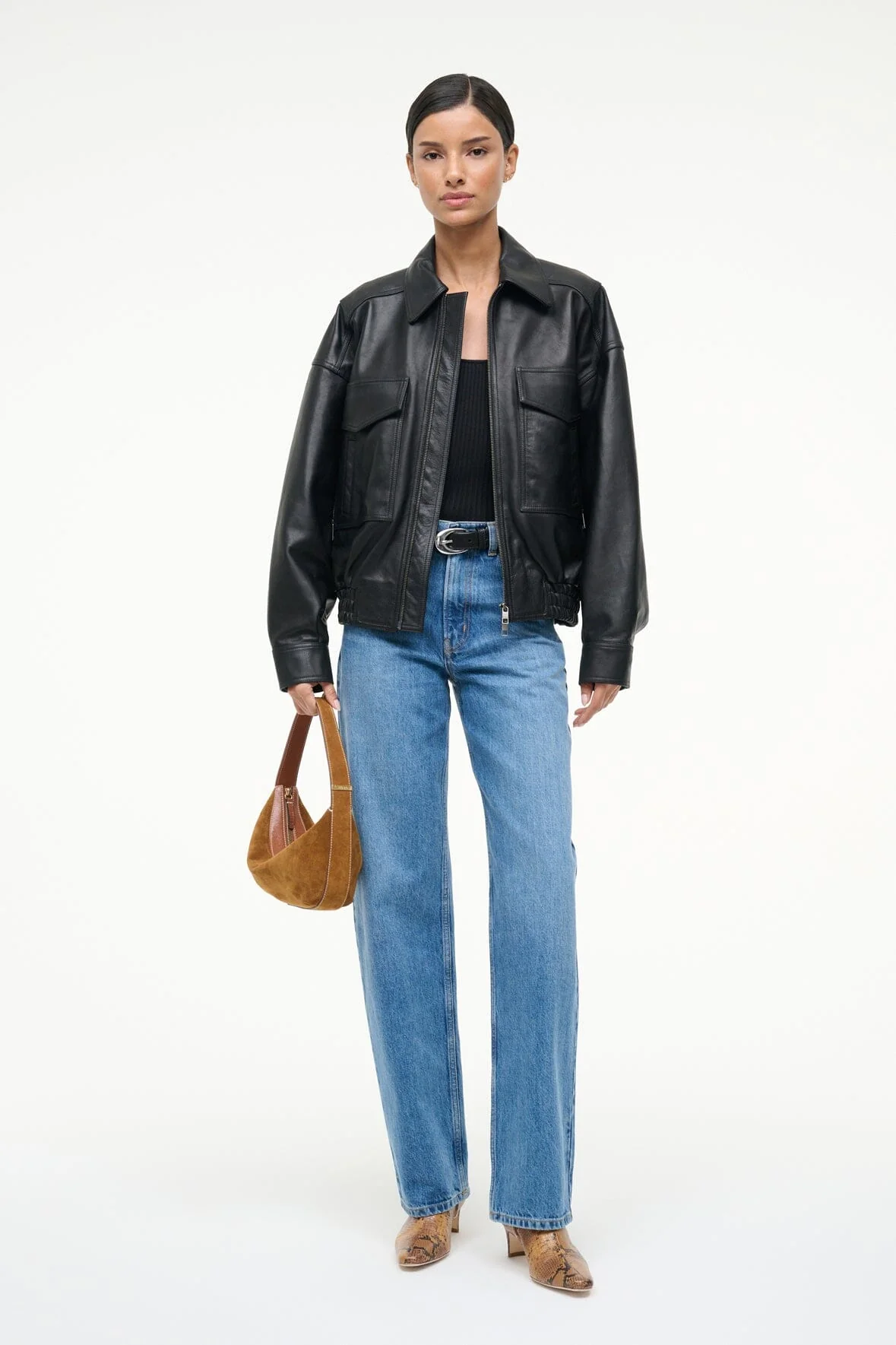 EUGENE LEATHER JACKET | BLACK