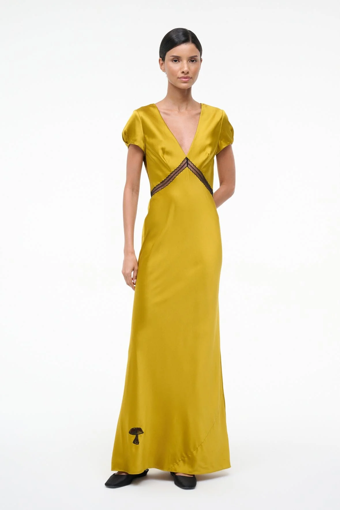 SAB SILK DRESS | TURMERIC