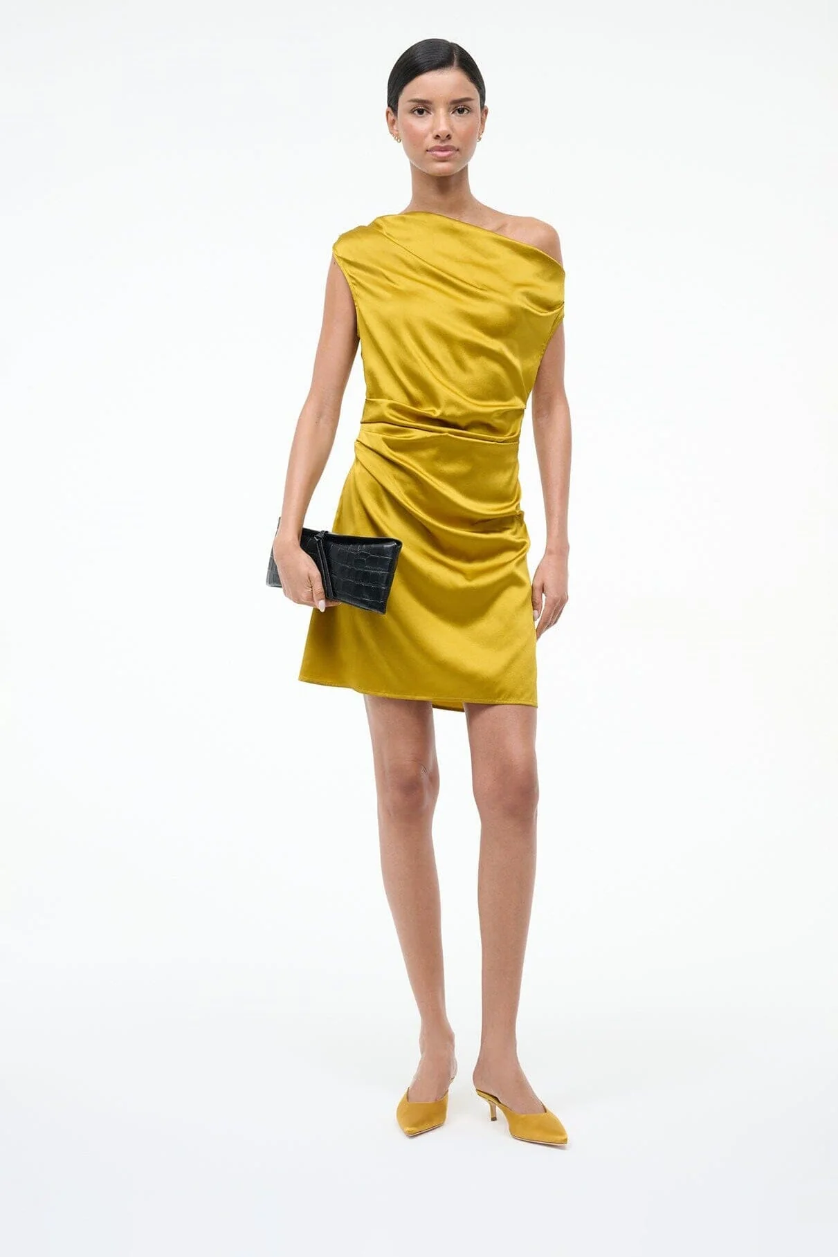 SEBASTIAN KITTEN HEEL MULE | GOLDENROD - Image 2