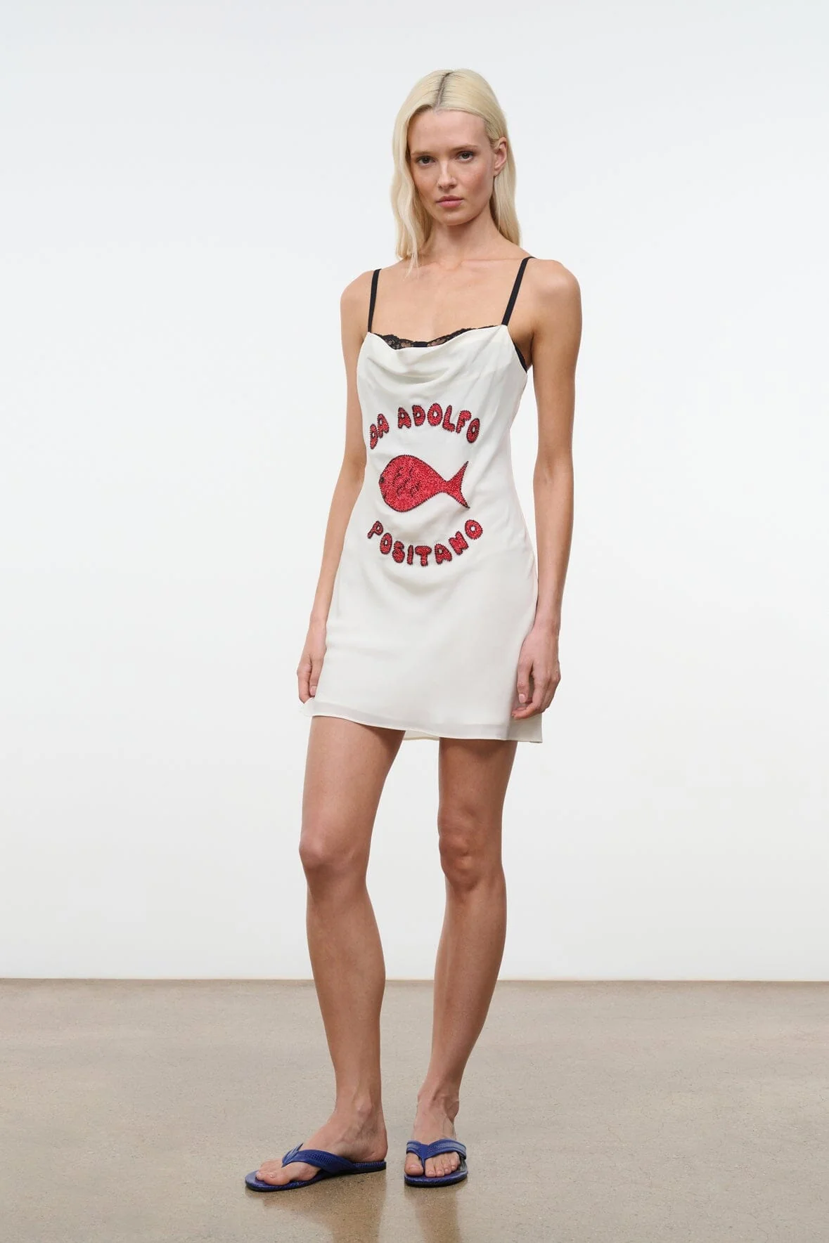 EVANGELINE SILK MINI DRESS | DA ADOLFO