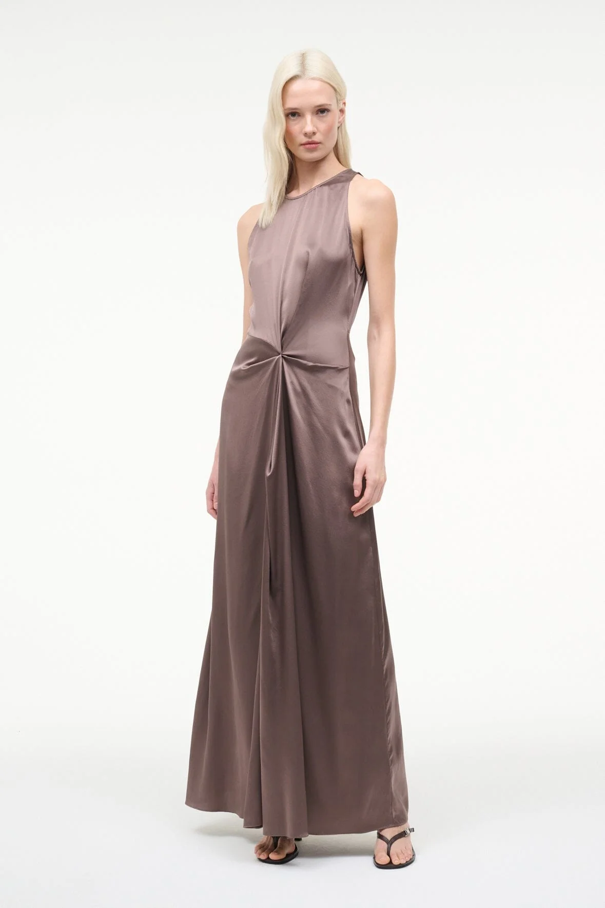 JAELYN SILK DRESS | MINK