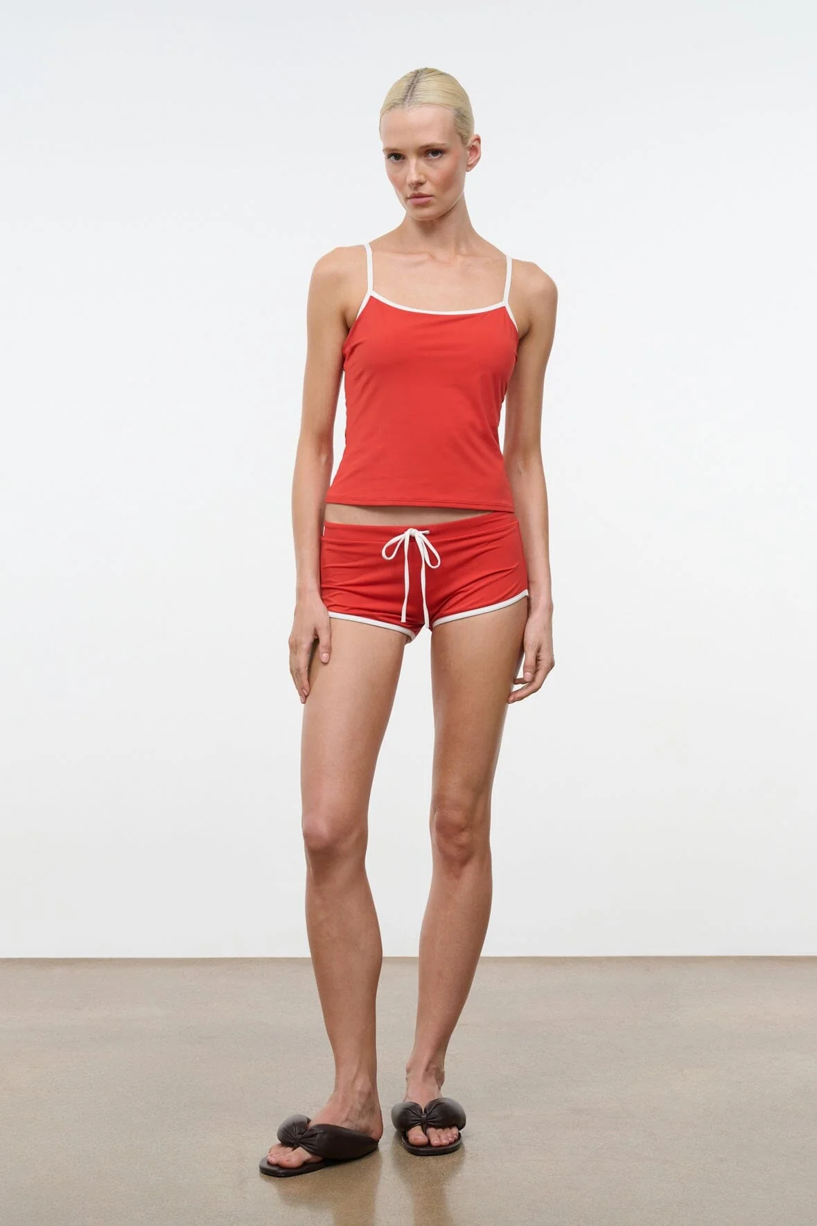 CLEO TANKINI TOP | TOMATO