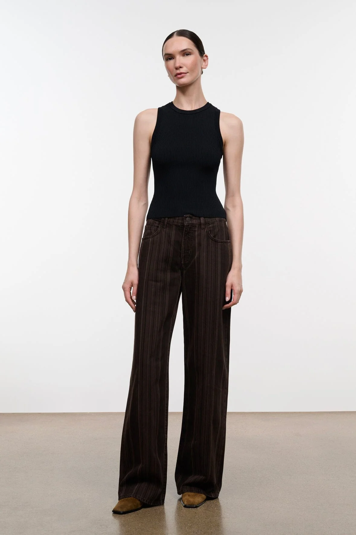 GUS RELAXED JEAN | ESPRESSO STRIPE