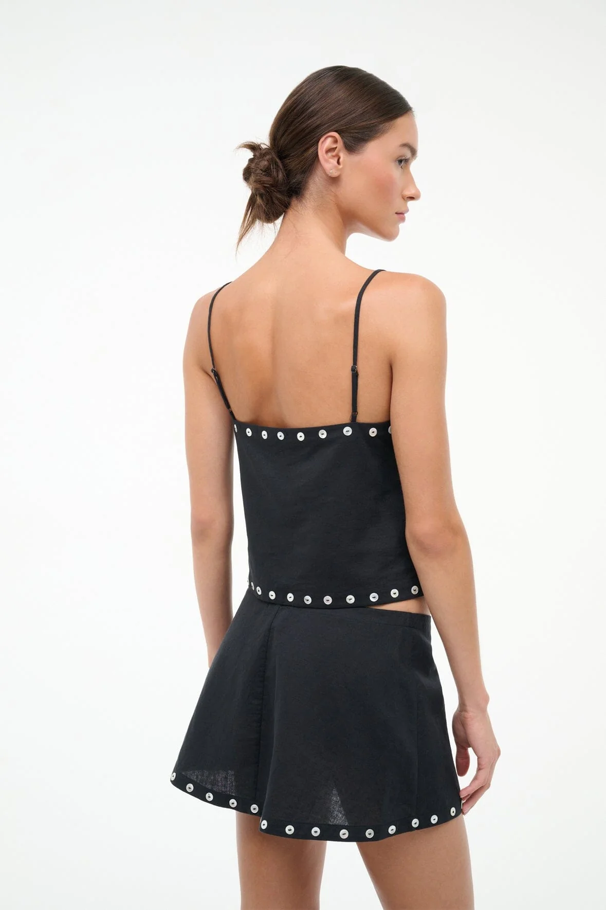 KIRRA LINEN TANK | BLACK - Image 3