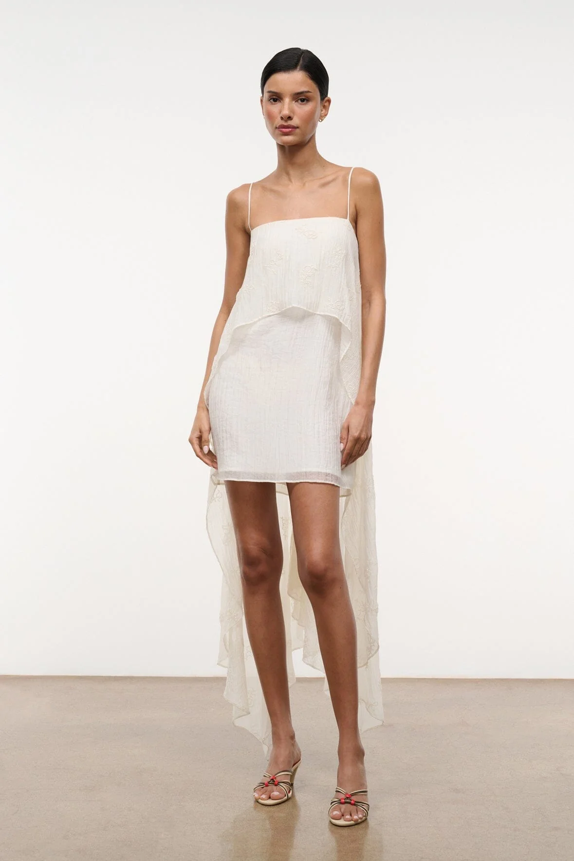 VALENCIA MINI DRESS | WHITE