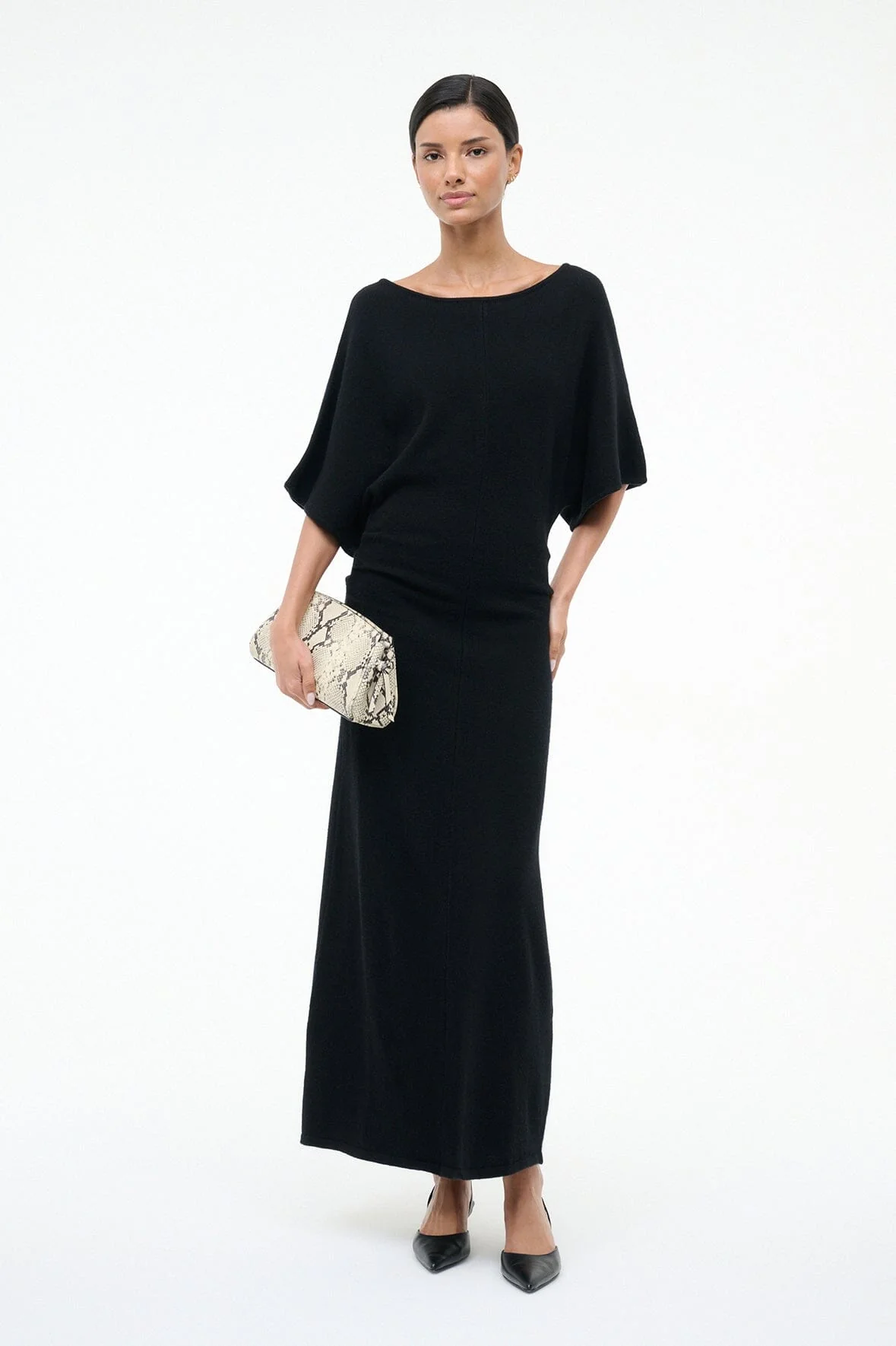 AMELIE SWEATER DRESS | BLACK