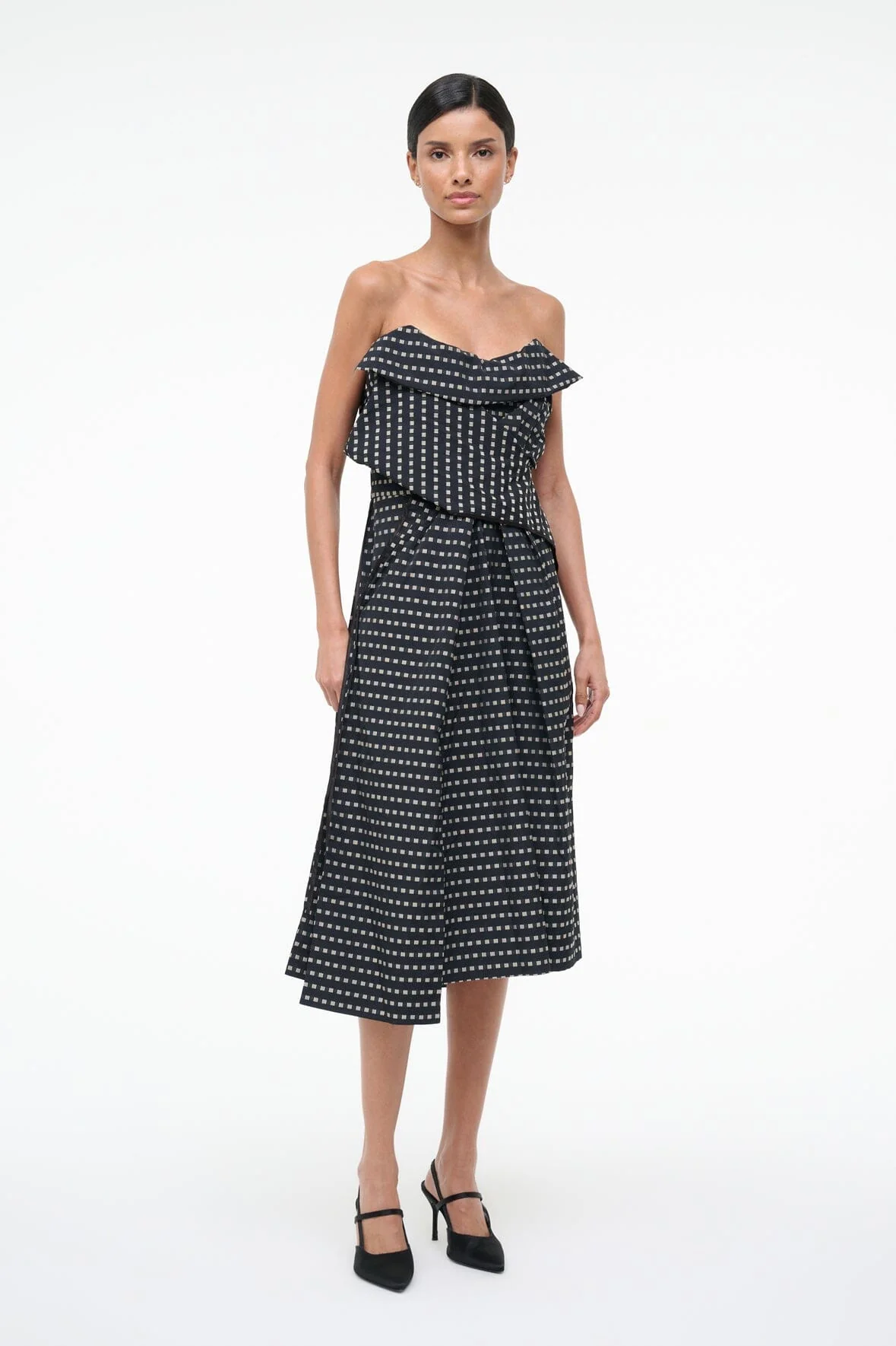 ALESSIA DRESS | BLACK GEO