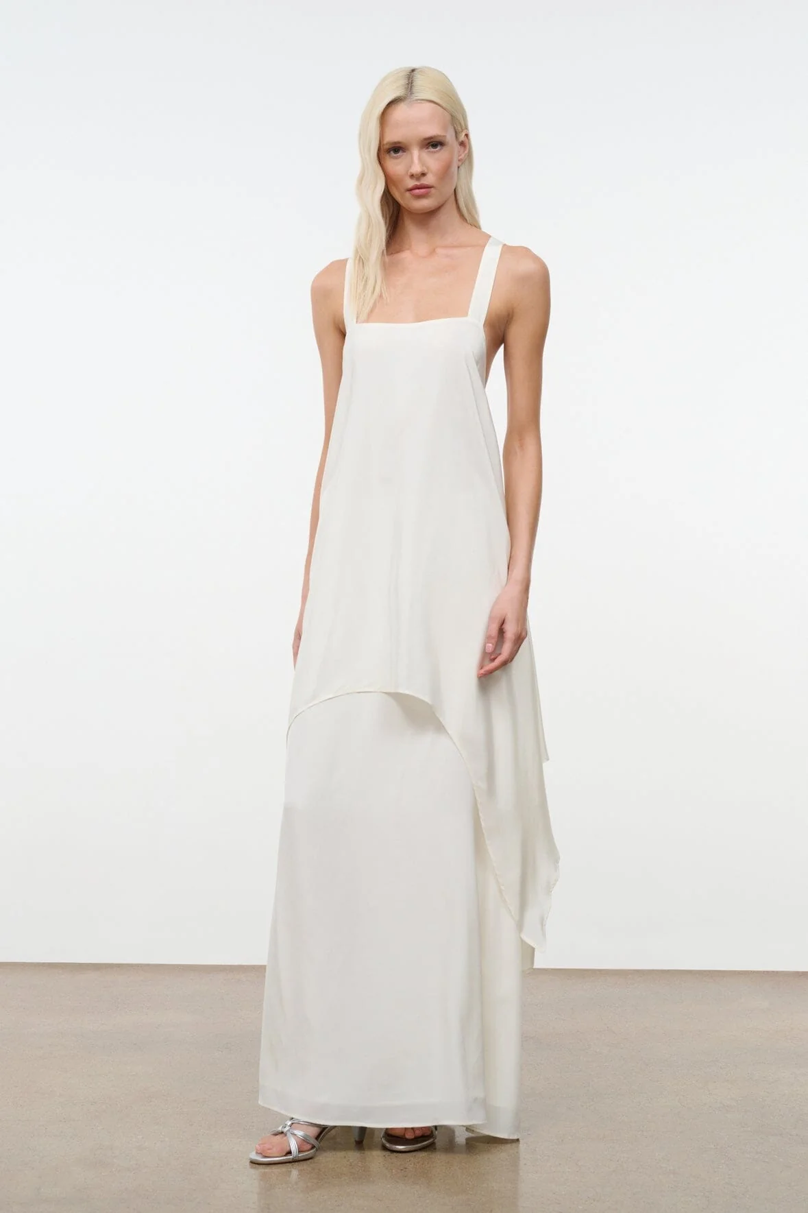 KIRA SILK DRESS | IVORY