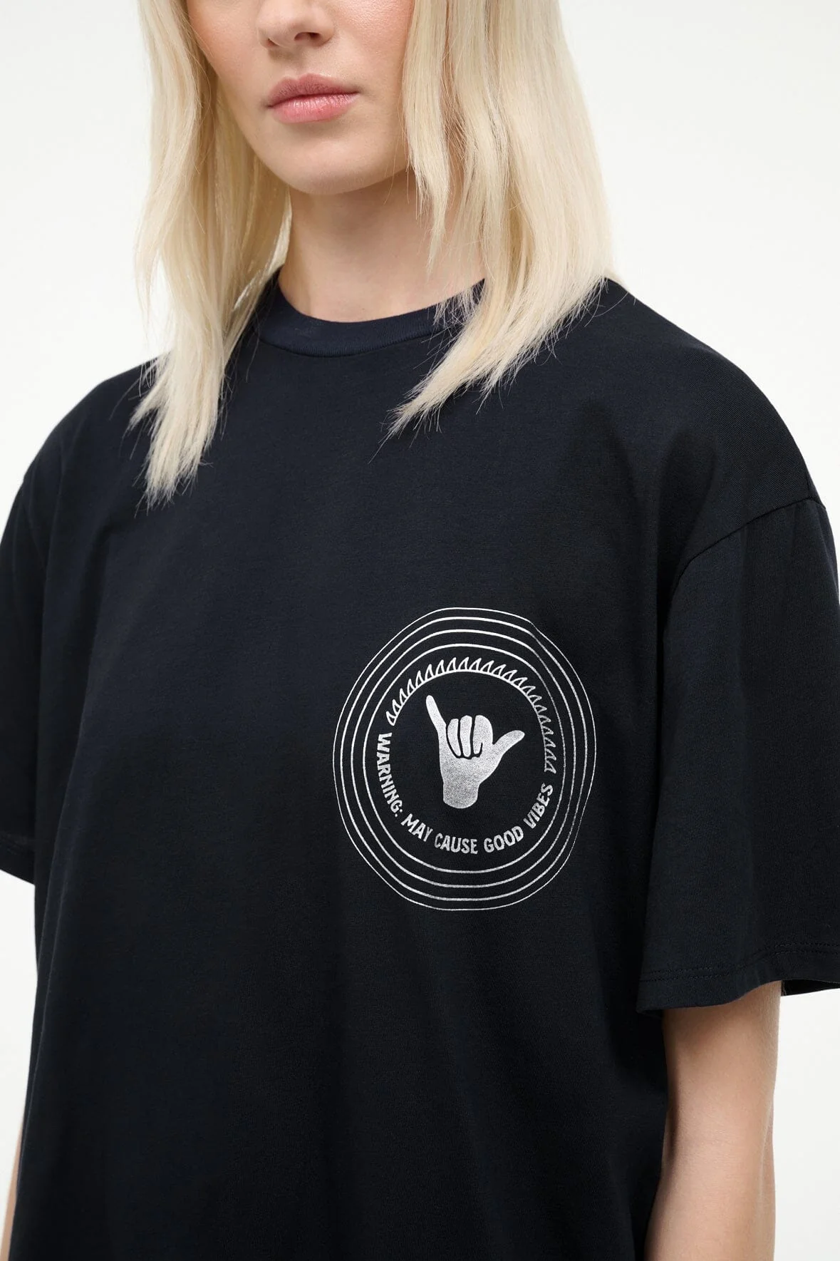 NEWPORT OVERSIZED TEE | GOOD VIBES - Image 3