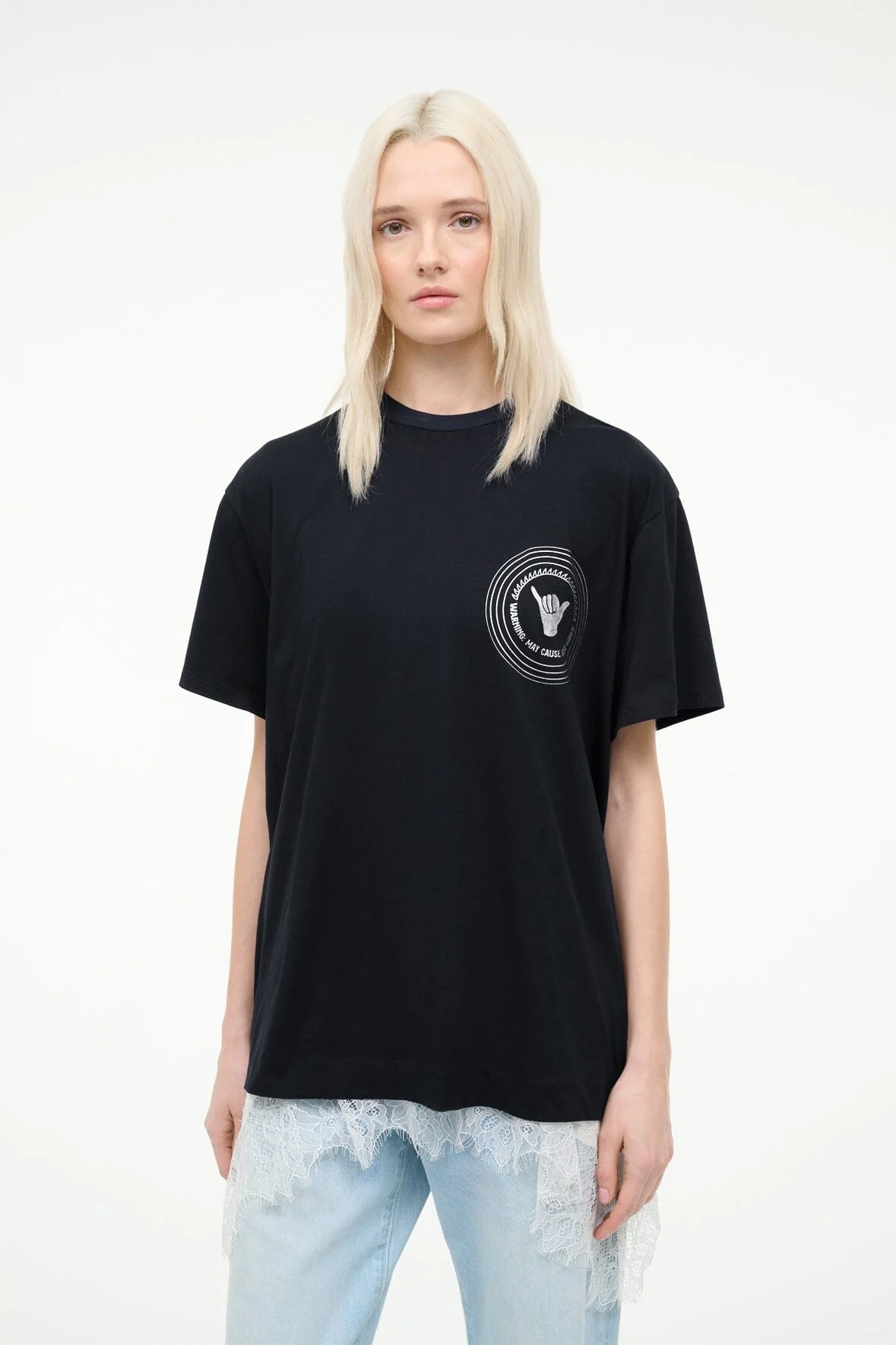 NEWPORT OVERSIZED TEE | GOOD VIBES