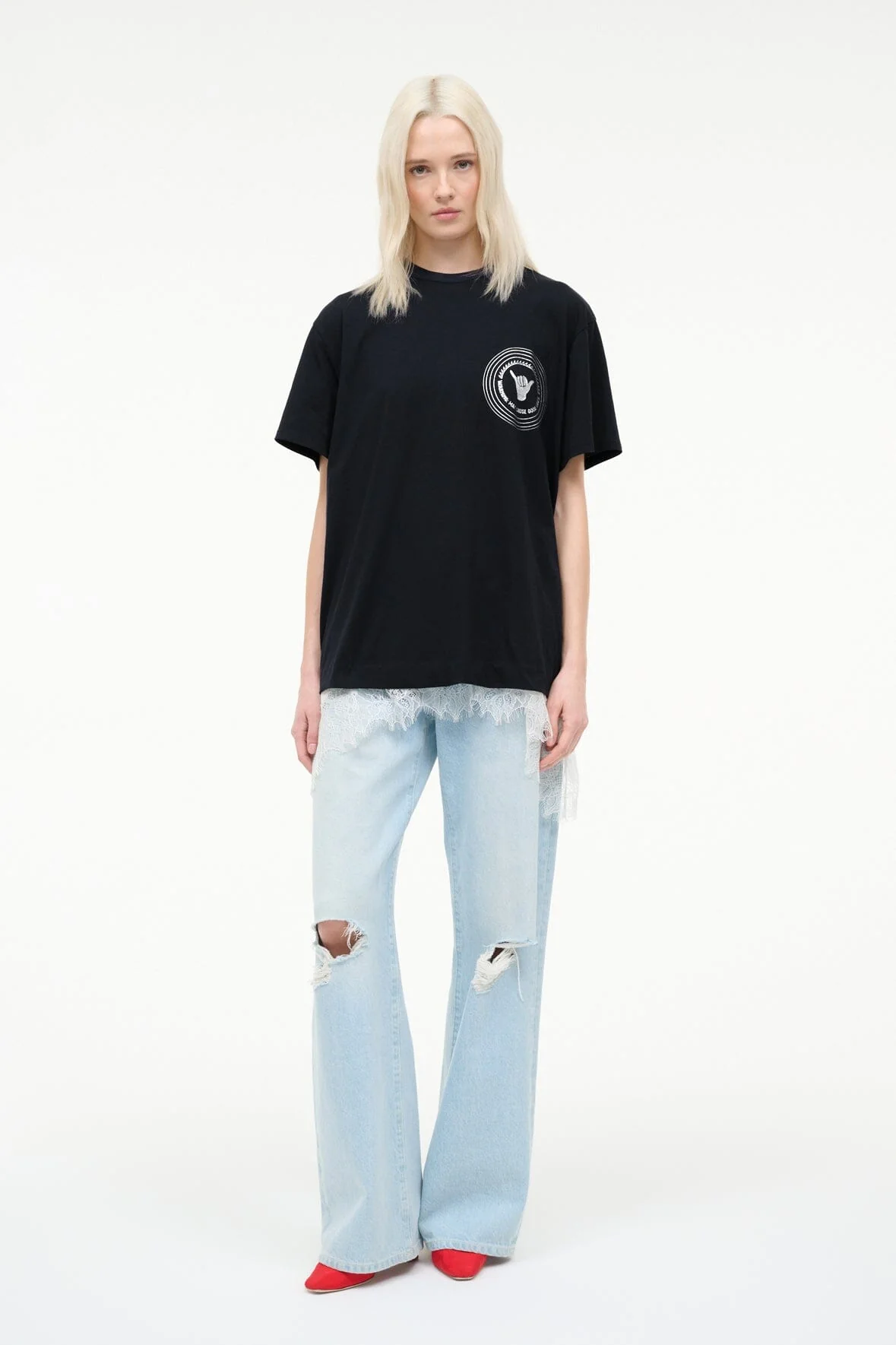 NEWPORT OVERSIZED TEE | GOOD VIBES - Image 4