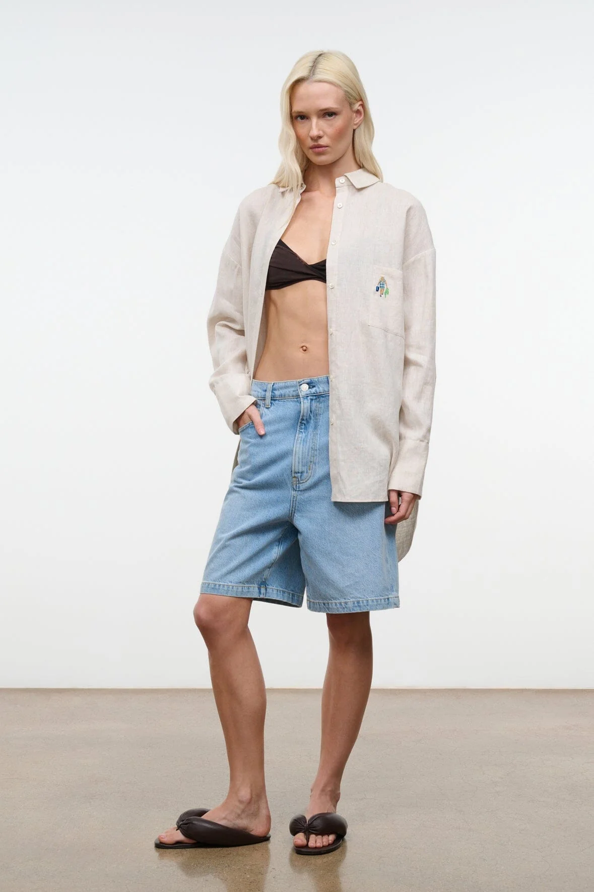 SANDBAR LINEN TOP | NATURAL