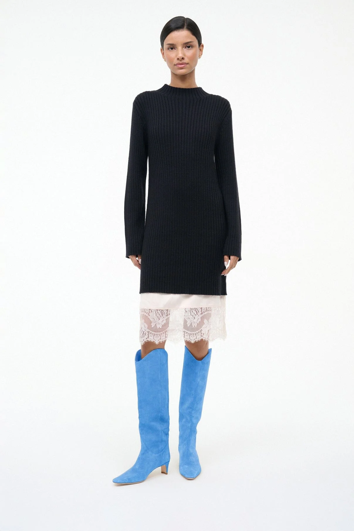 WESTERN WALLY BOOT | STAUD BLUE SUEDE - Image 2