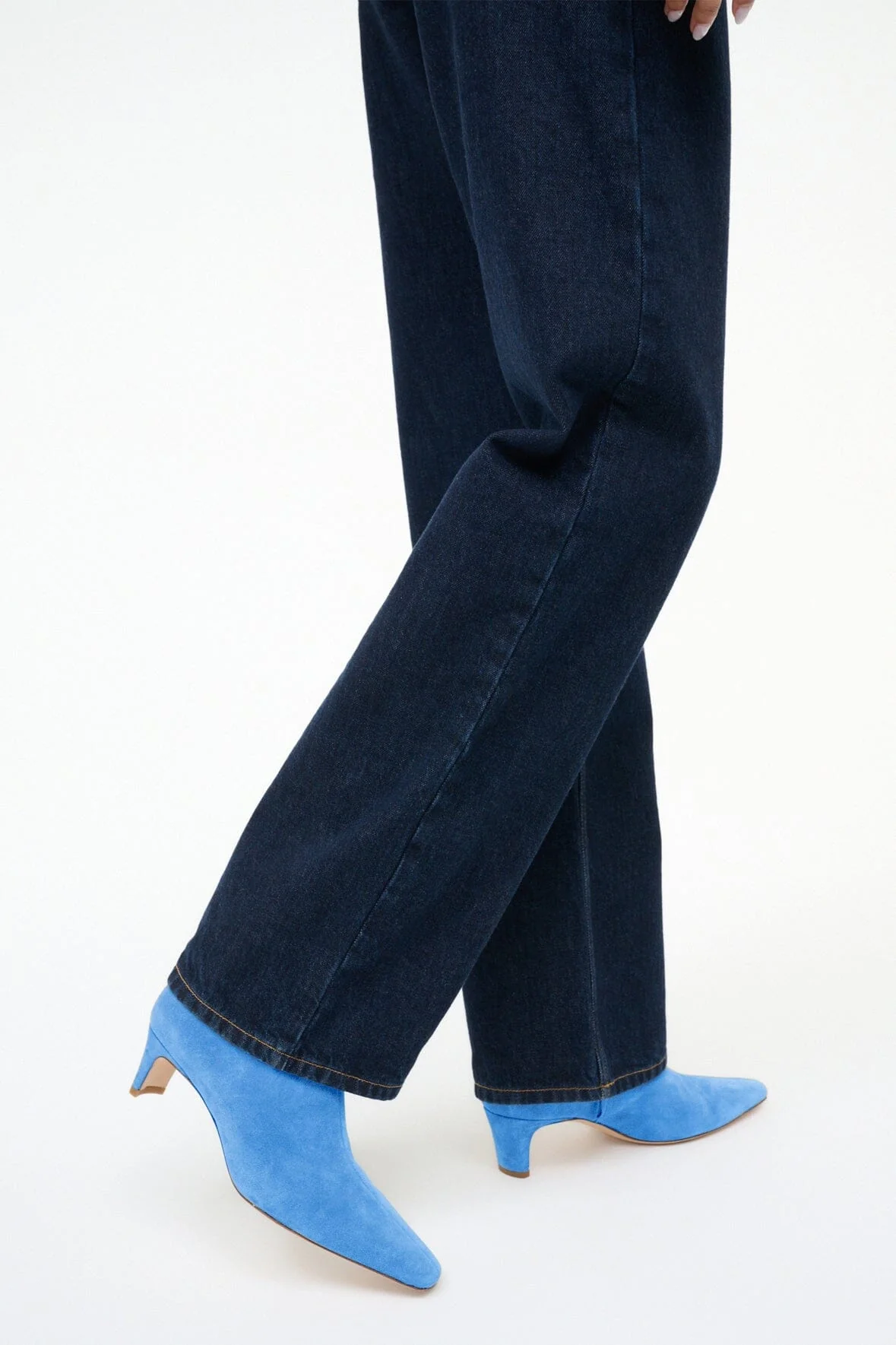 WALLY ANKLE BOOT | STAUD BLUE SUEDE - Image 4