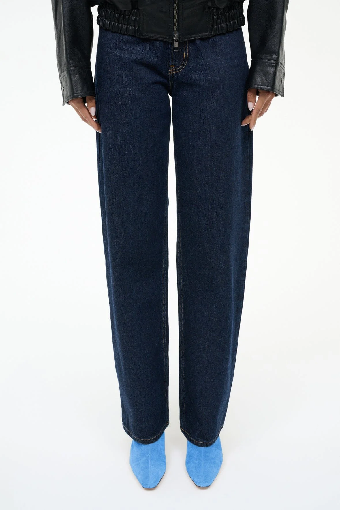 WALLY ANKLE BOOT | STAUD BLUE SUEDE - Image 6