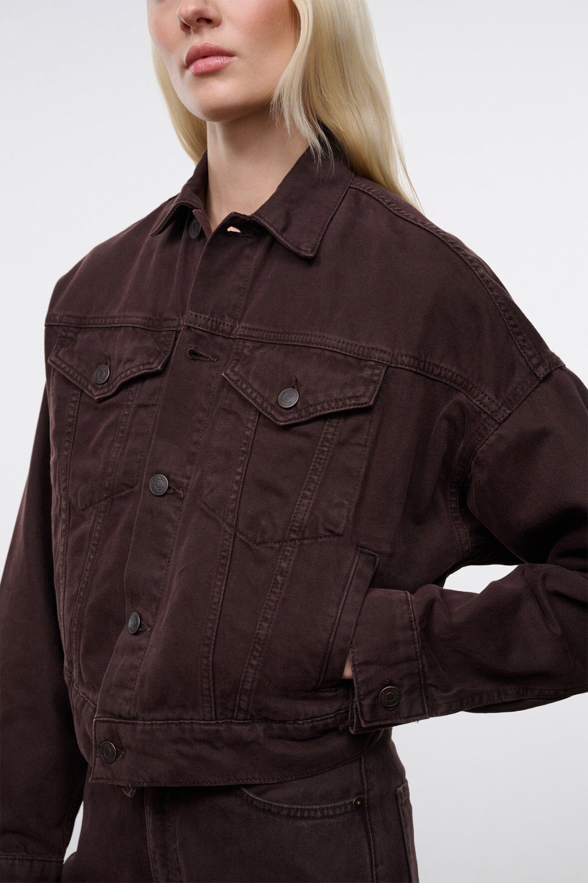 GLEN DENIM JACKET | EARTH - Image 2
