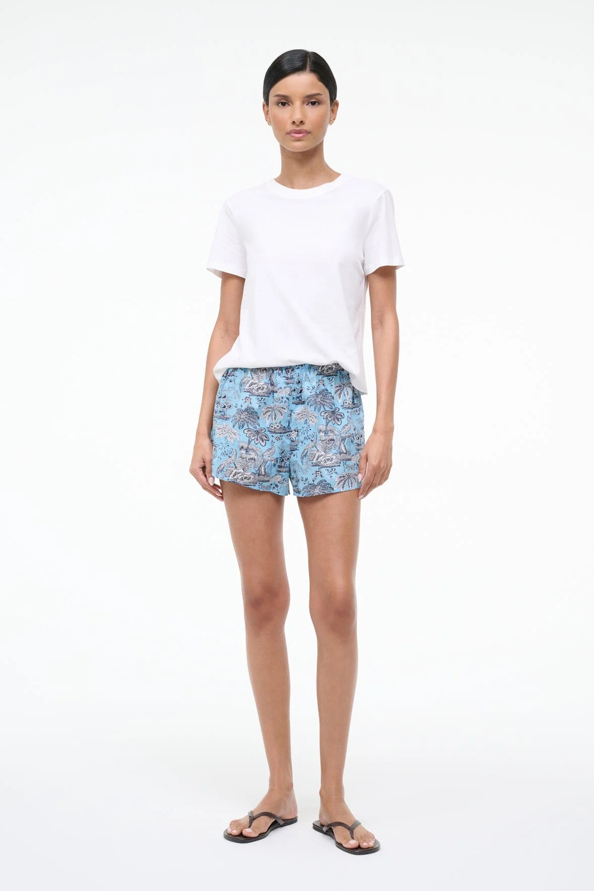 PADDLE COVERUP SHORT | SKY TOILE