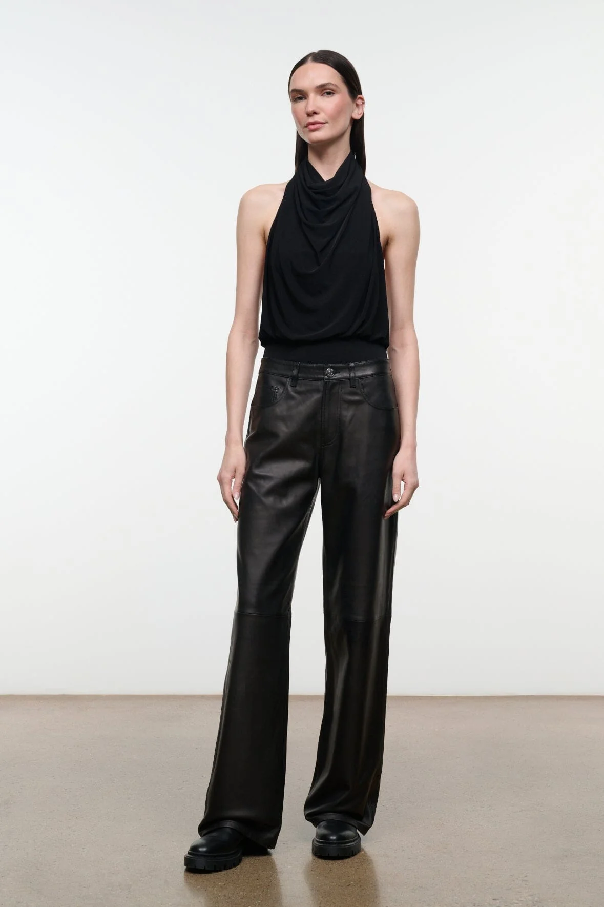GUS LEATHER PANT | BLACK