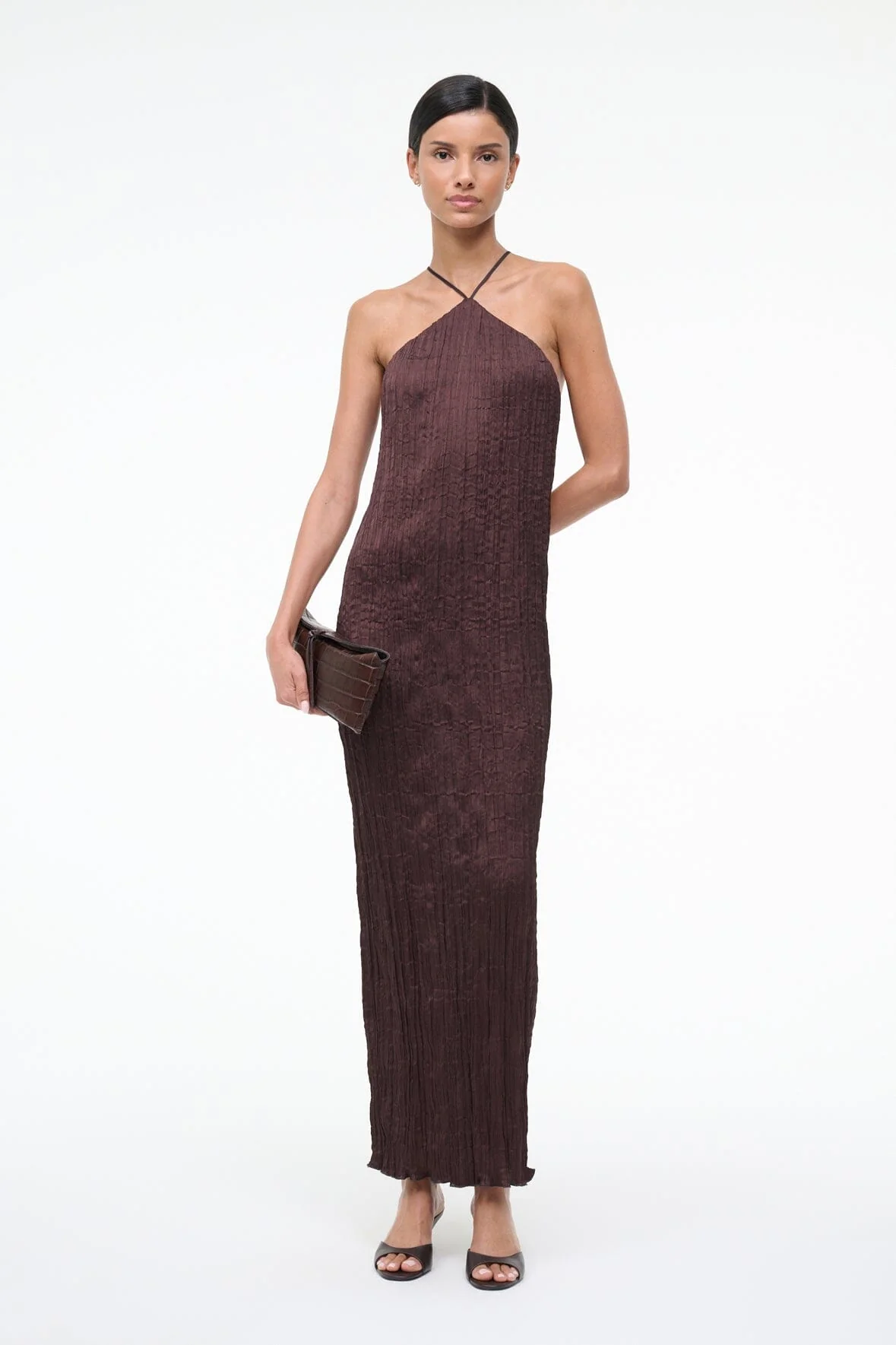 AKARI DRESS | EARTH PLISSE