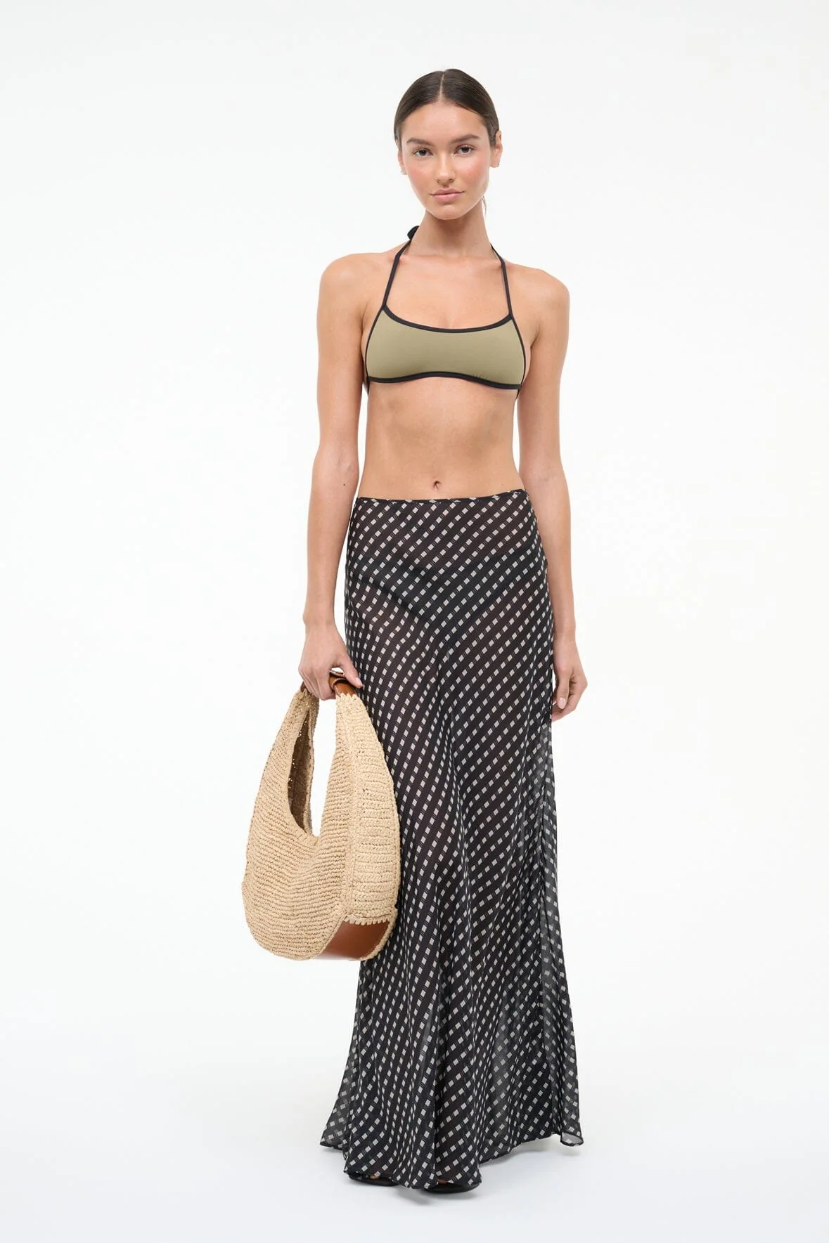 VELMA SKIRT | BLACK GEO