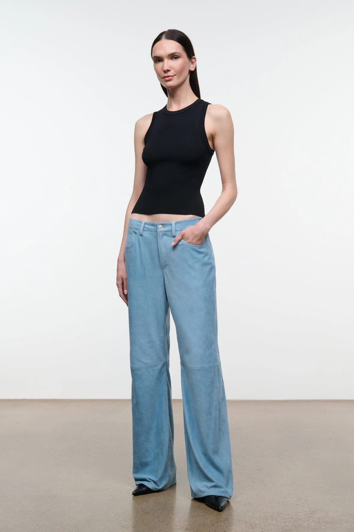 GUS SUEDE PANT | SKY