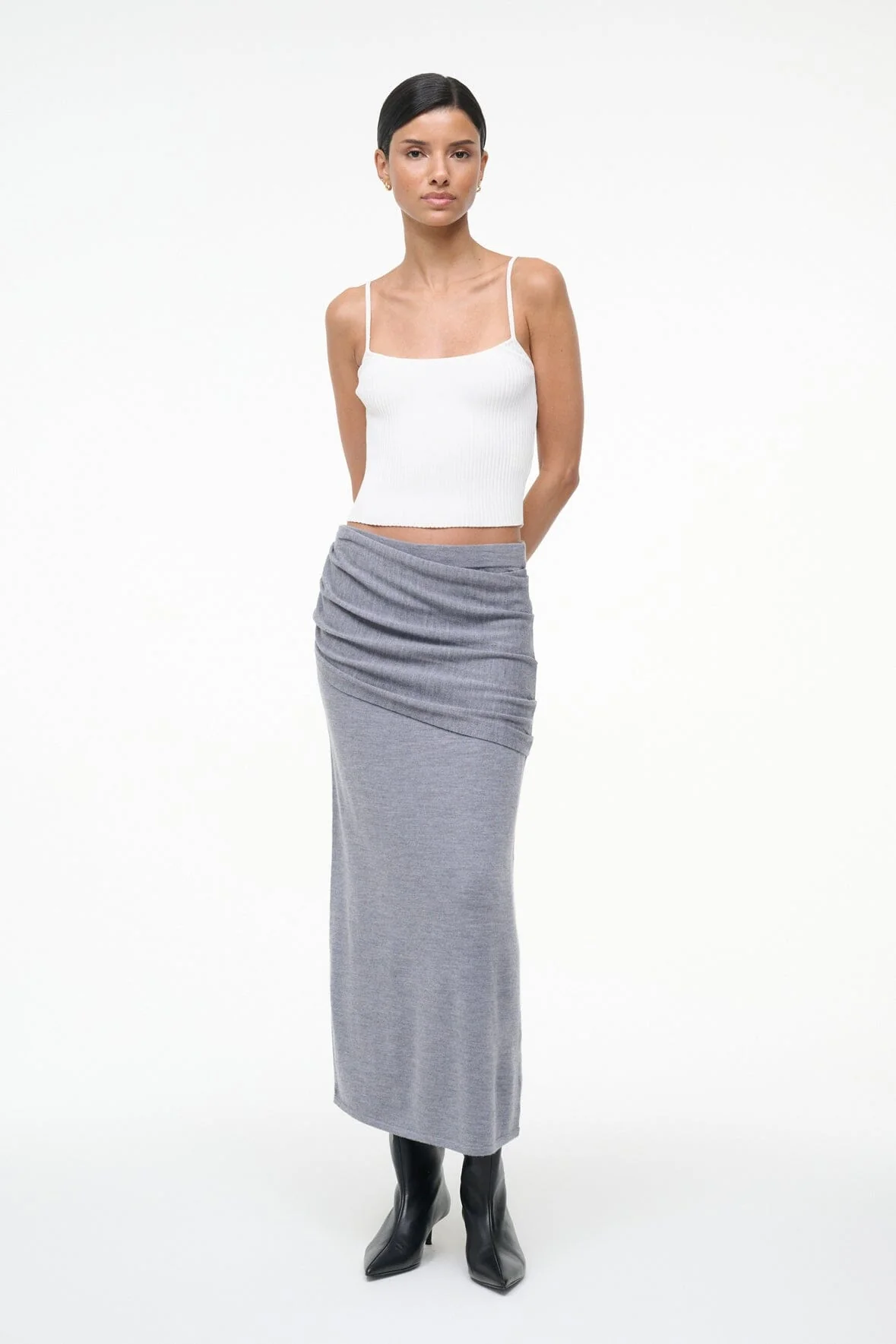WILMA SKIRT | HEATHER GREY