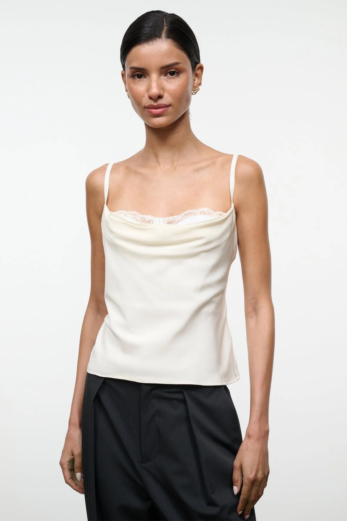 EVANGELINE TOP | IVORY SILK