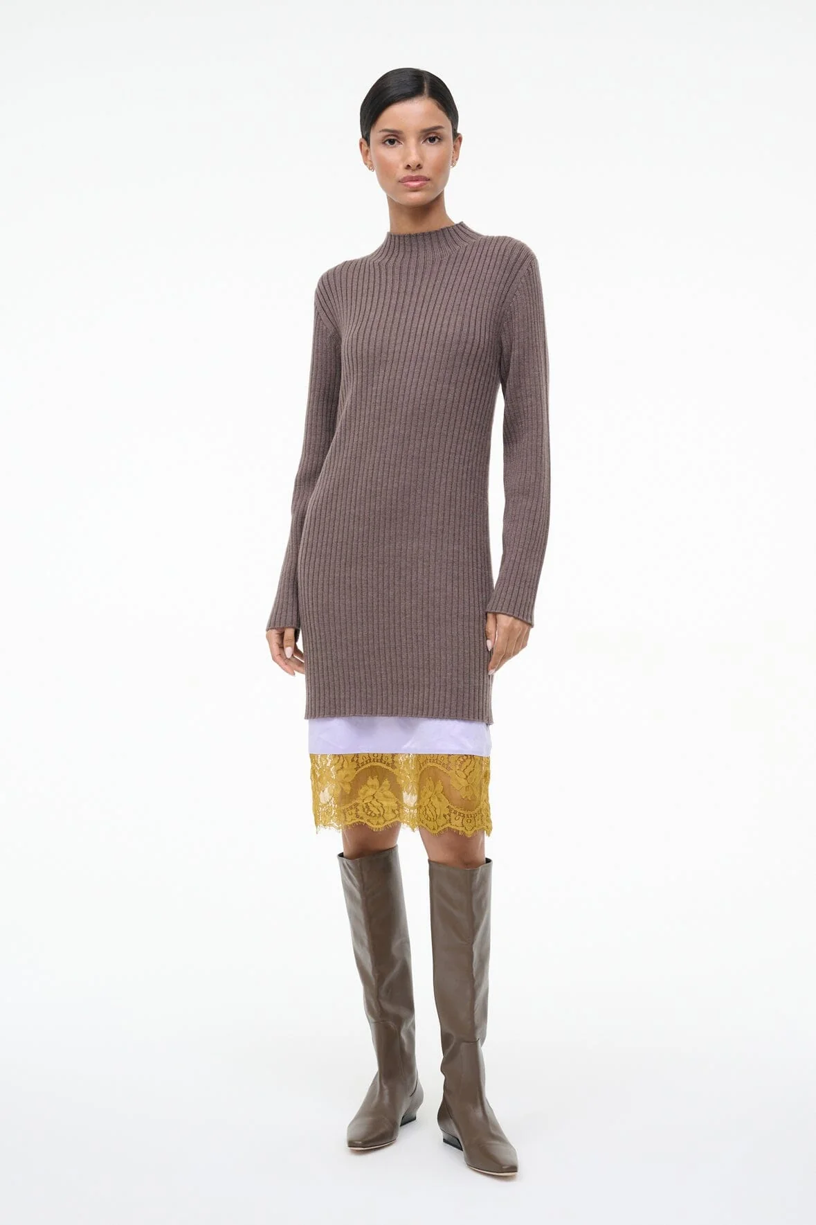 WILLOW SWEATER DRESS | TRUFFLE
