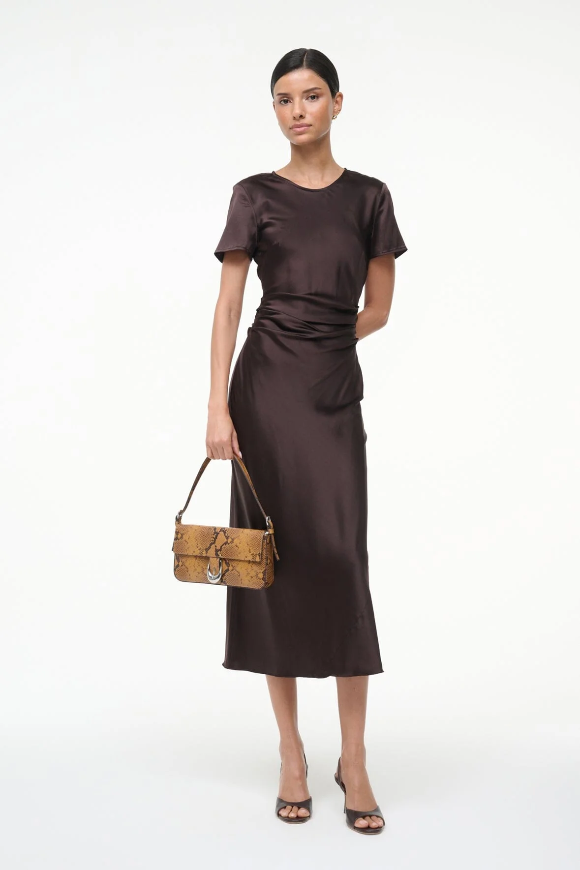 MARCEL SILK DRESS | EARTH