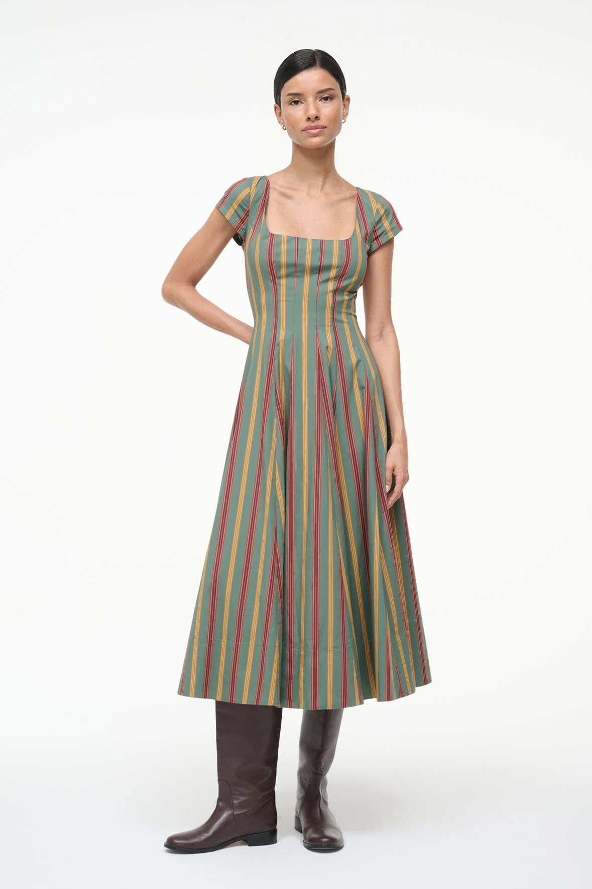 SHORT SLEEVE WELLS DRESS | TRAILBLAZER STRIPE