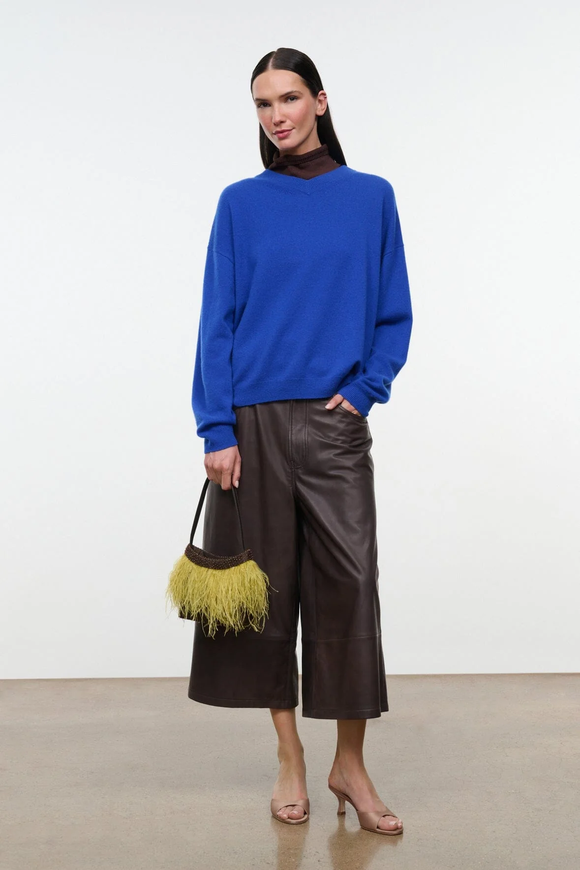 SPENCER CASHMERE SWEATER | COBALT