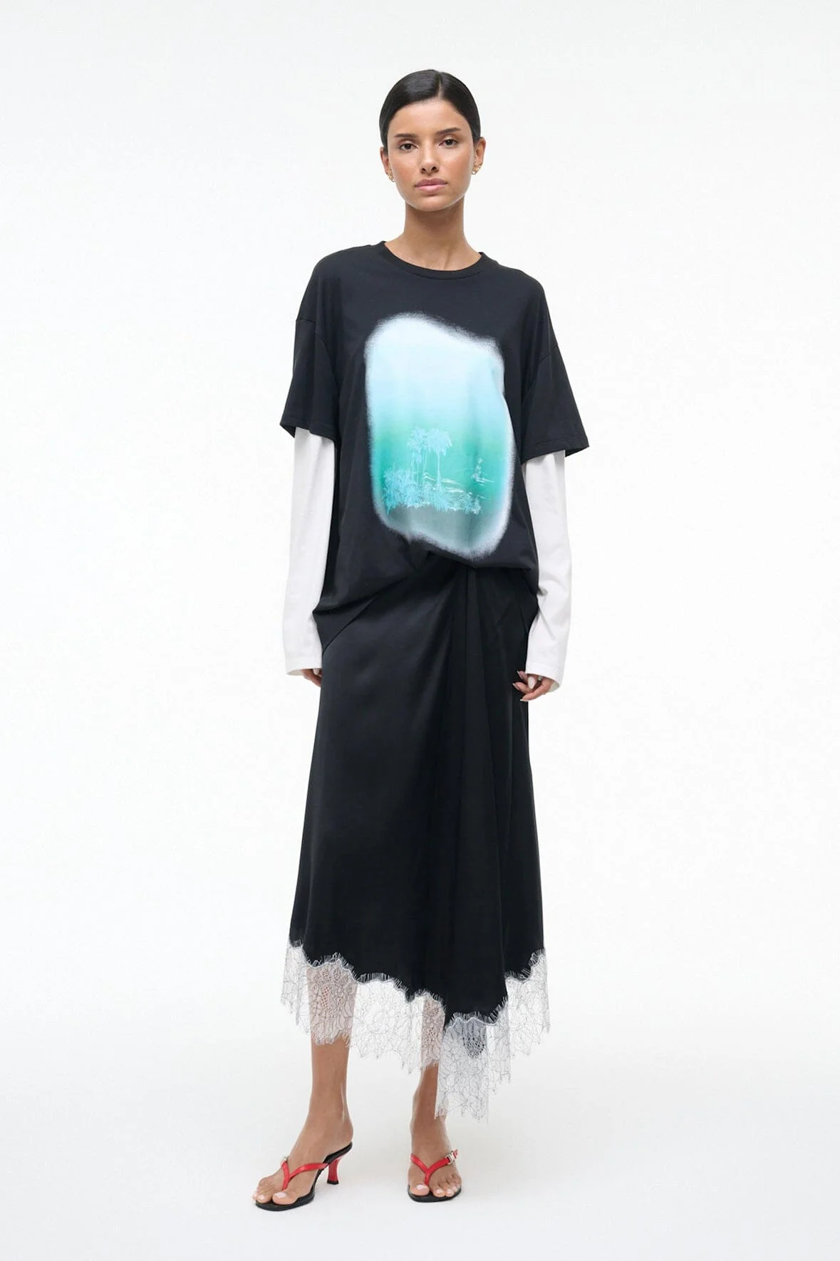 SONOMA SILK SKIRT | BLACK