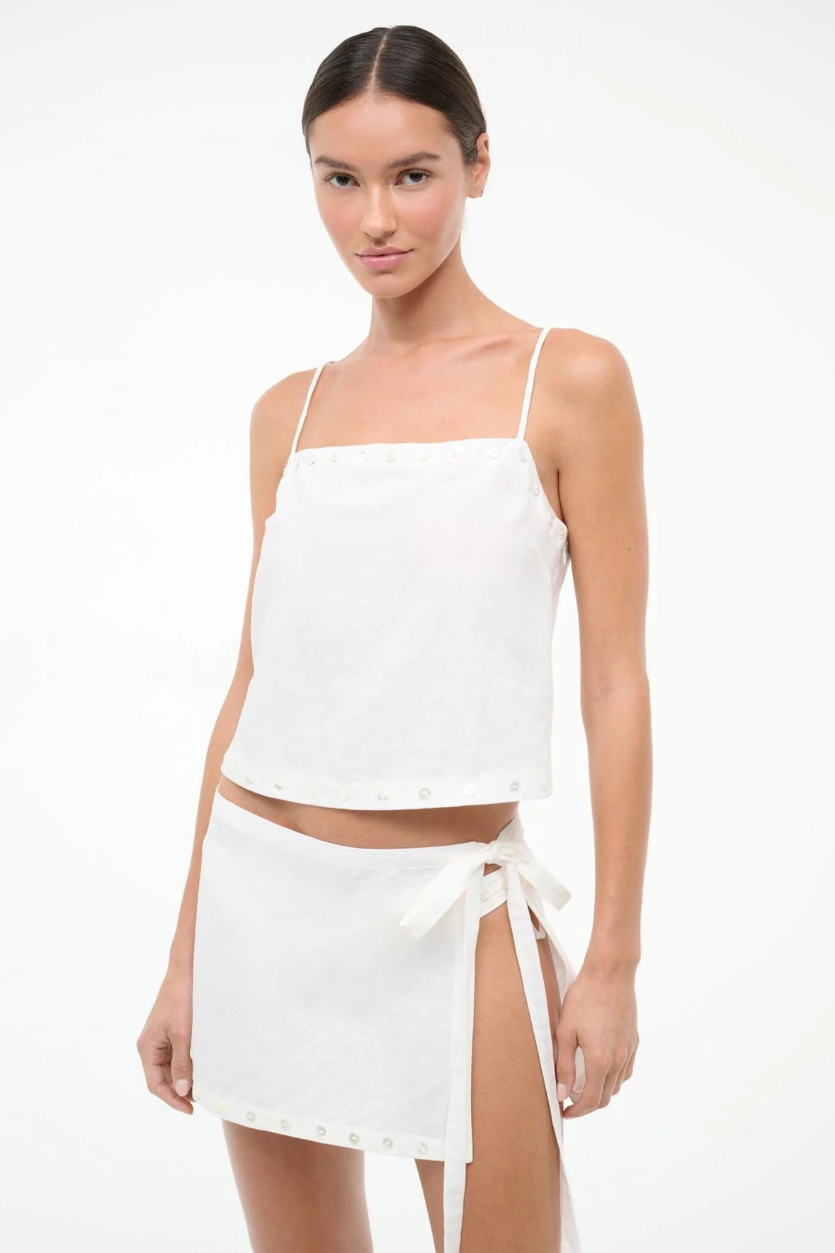 KIRRA LINEN TANK | IVORY