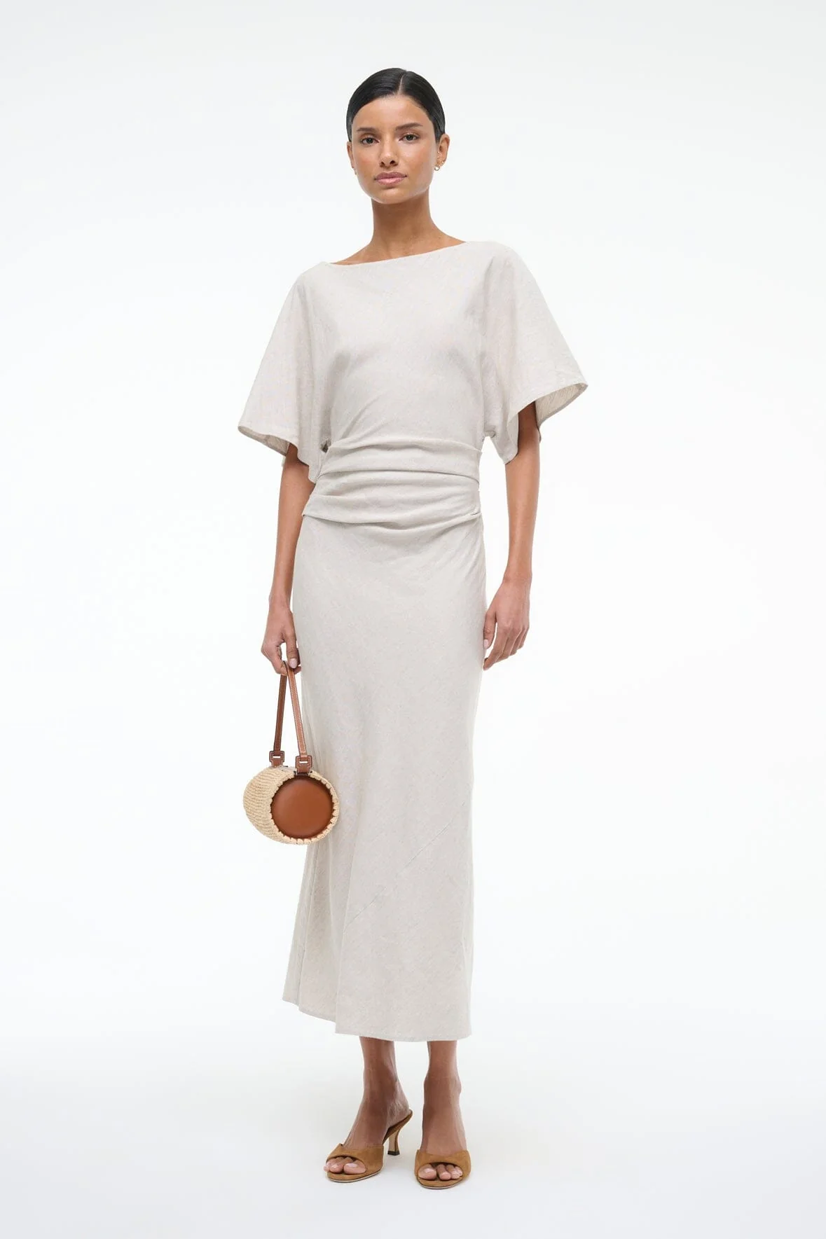 AMELIE LINEN DRESS | NATURAL