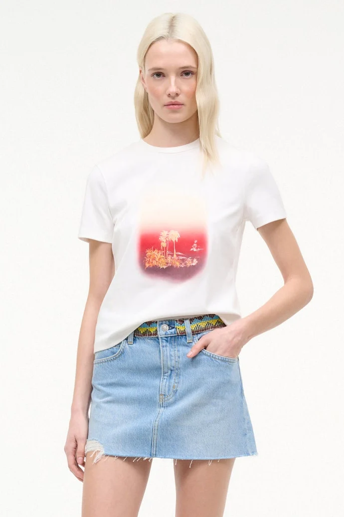 CREW NECK T SHIRT | CALIFORNIA SUNSET