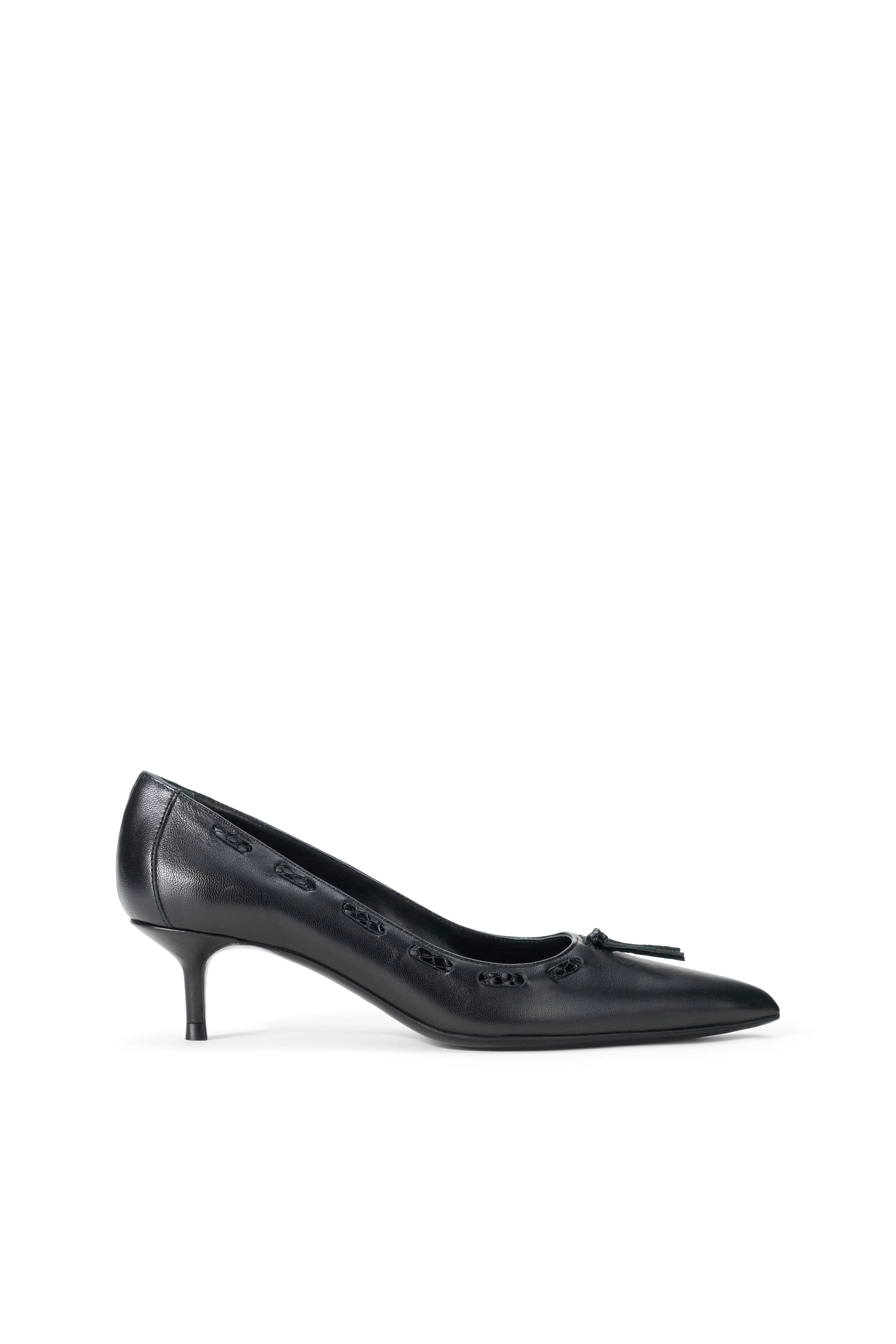SEBASTIAN KITTEN HEEL PUMP | BLACK