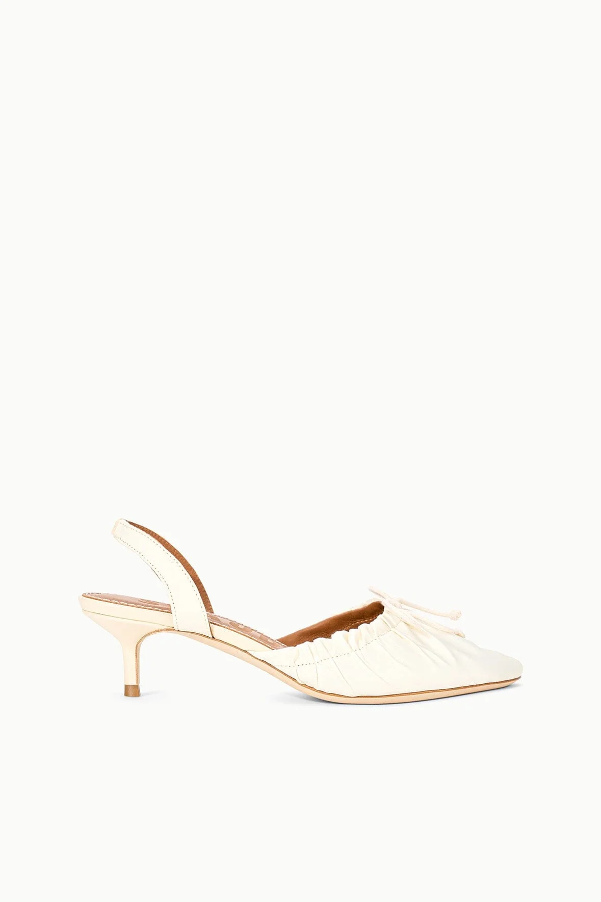 ALBA BALLET SLINGBACK | IVORY SATIN