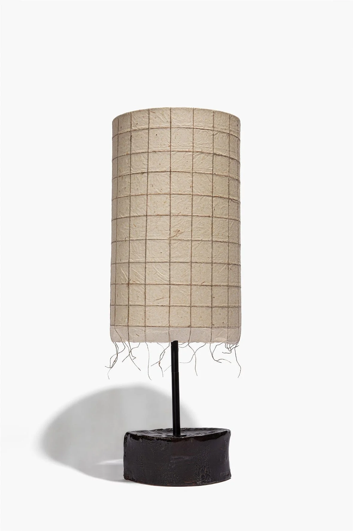 CERAMIC TABLE LAMP | BLACK GLAZE