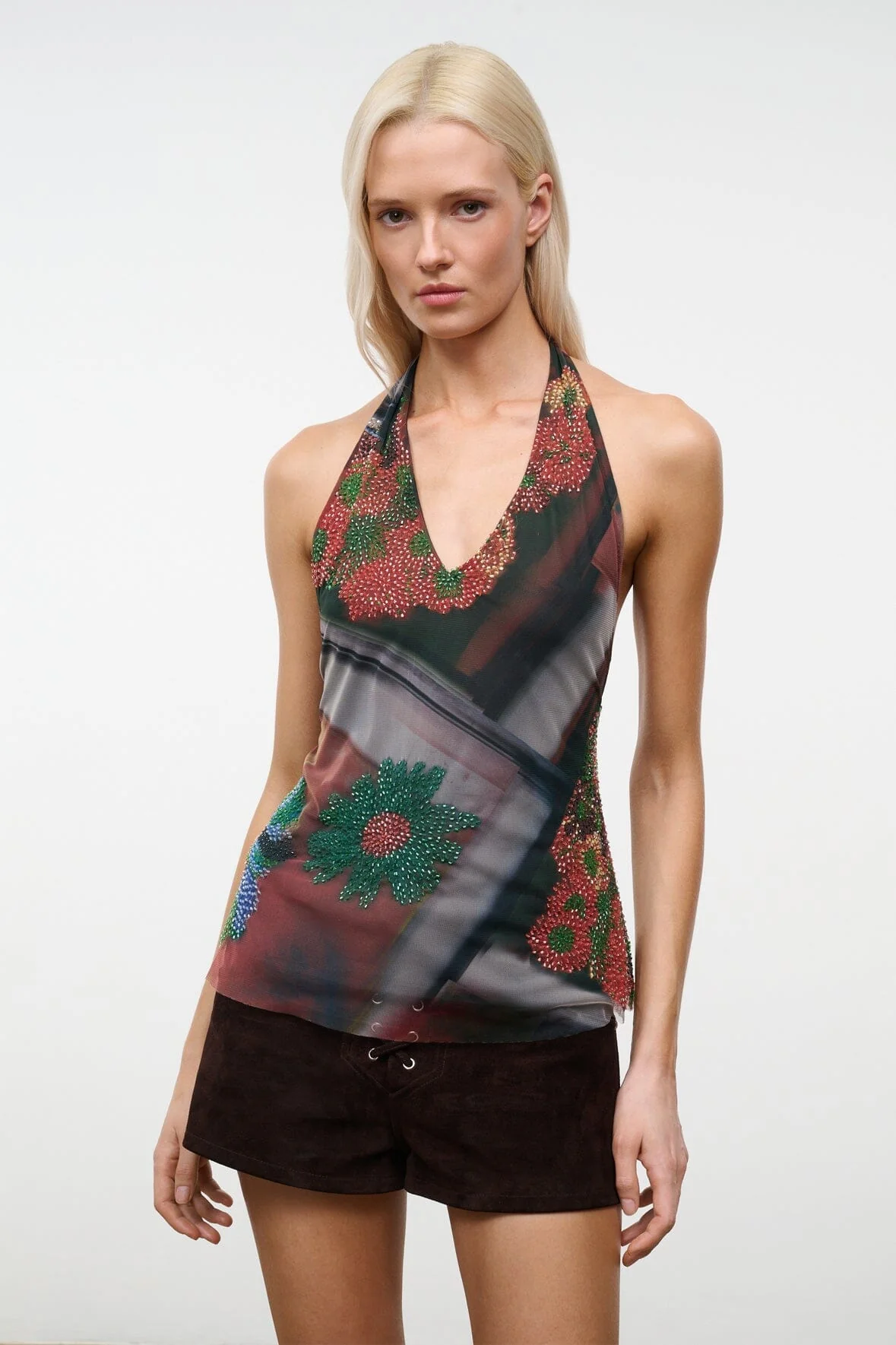 FELICE TOP | BEADED SUPERBLOOM SCARF