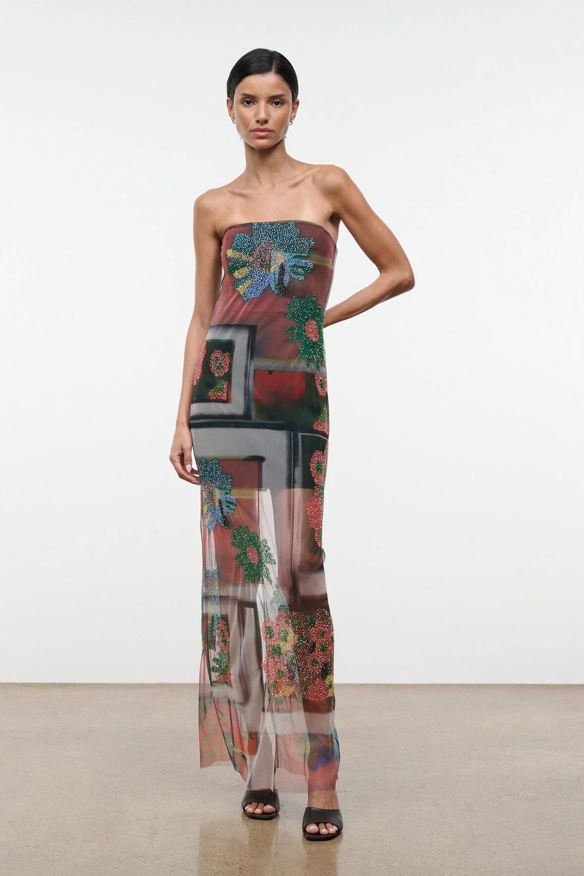 LILIANA DRESS | BEADED SUPERBLOOM SCARF