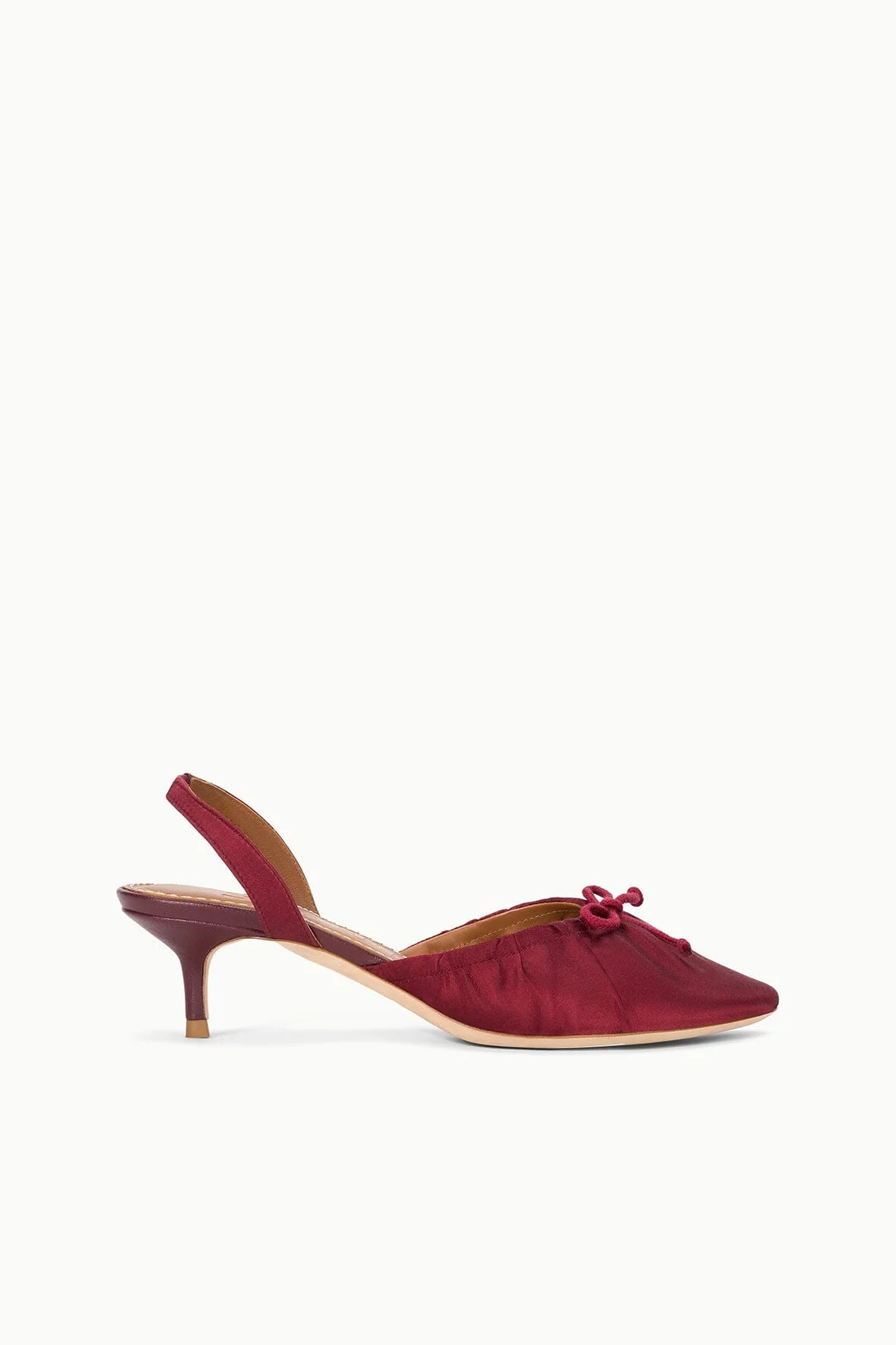 ALBA BALLET SLINGBACK | OXBLOOD SATIN
