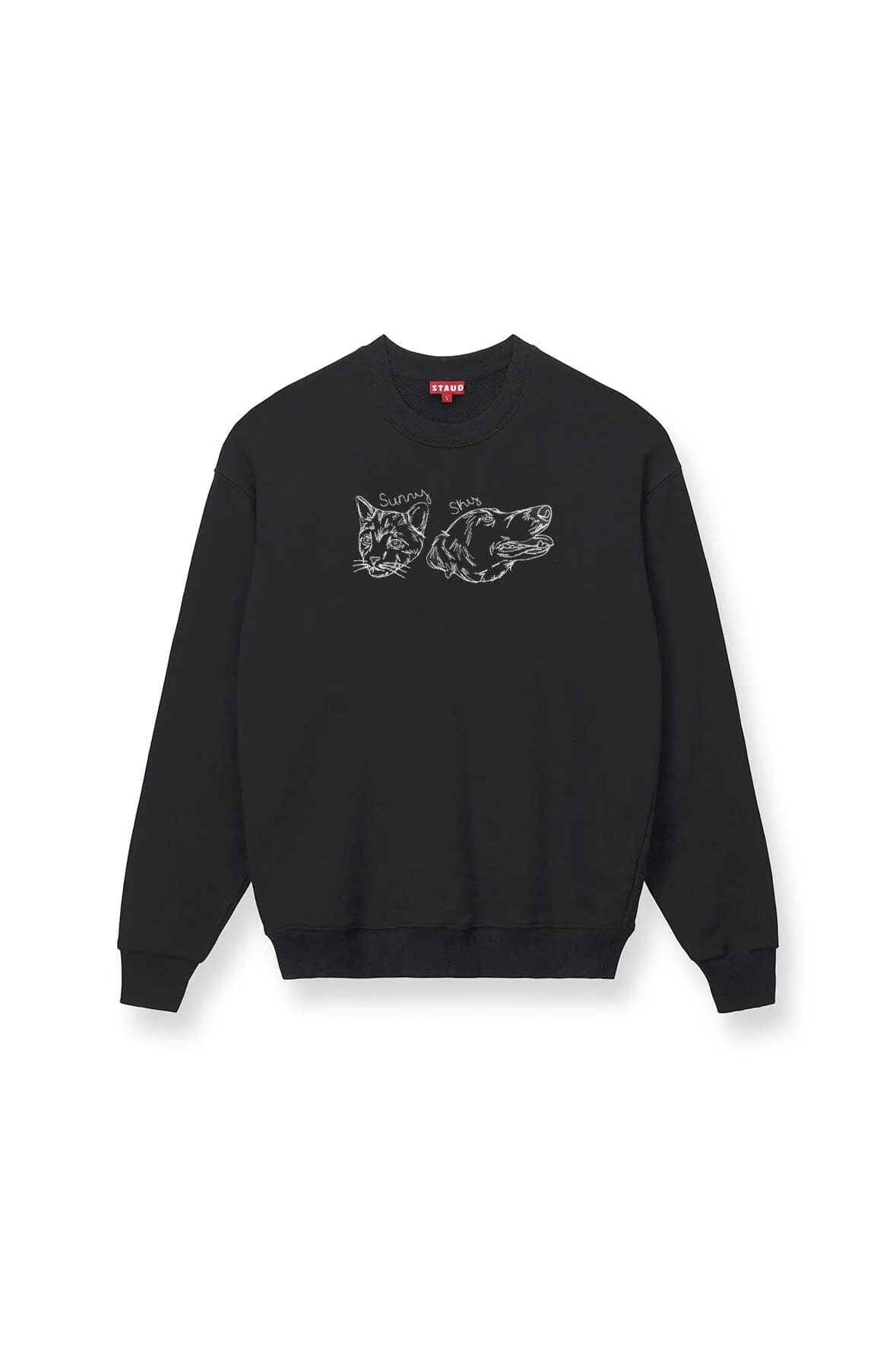 CUSTOM STAUD x C.BONZ OVERSIZED SWEATSHIRT | BLACK - Image 2