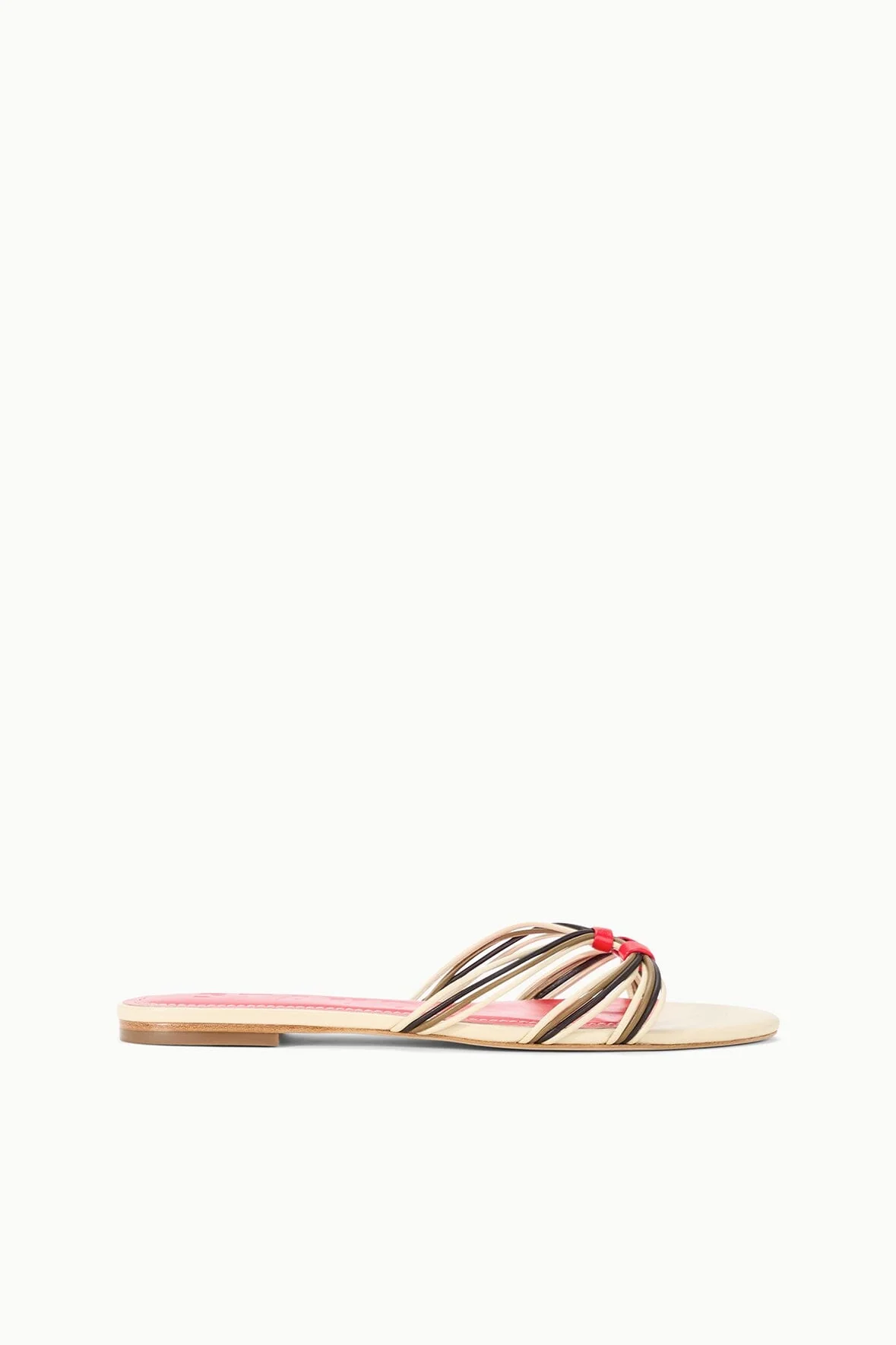 CARRIE SANDAL | CREAM RED ROSE