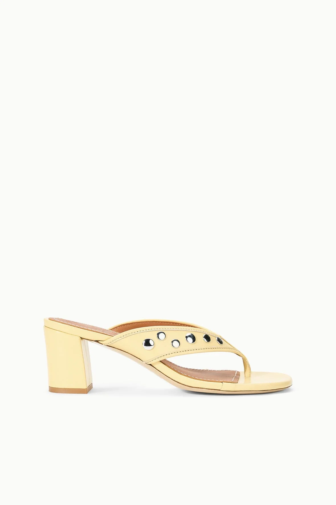 NOVA THONG HEEL | BUTTER STUDS