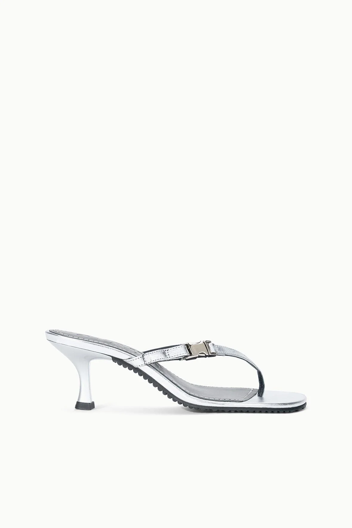 FLYNN KITTEN HEEL | SILVER