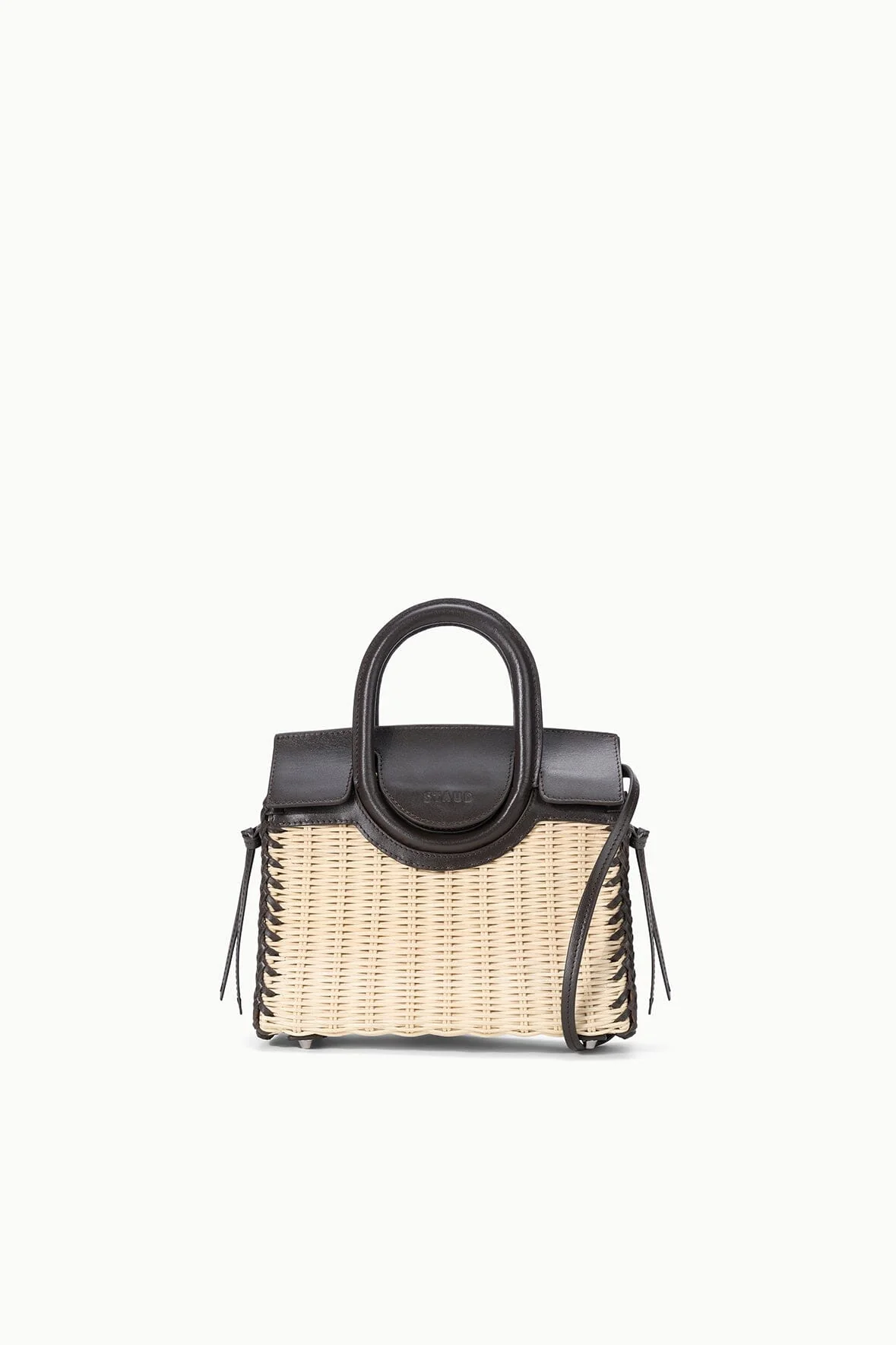 MAUDE MINI WICKER CARRYALL | NATURAL ESPRESSO