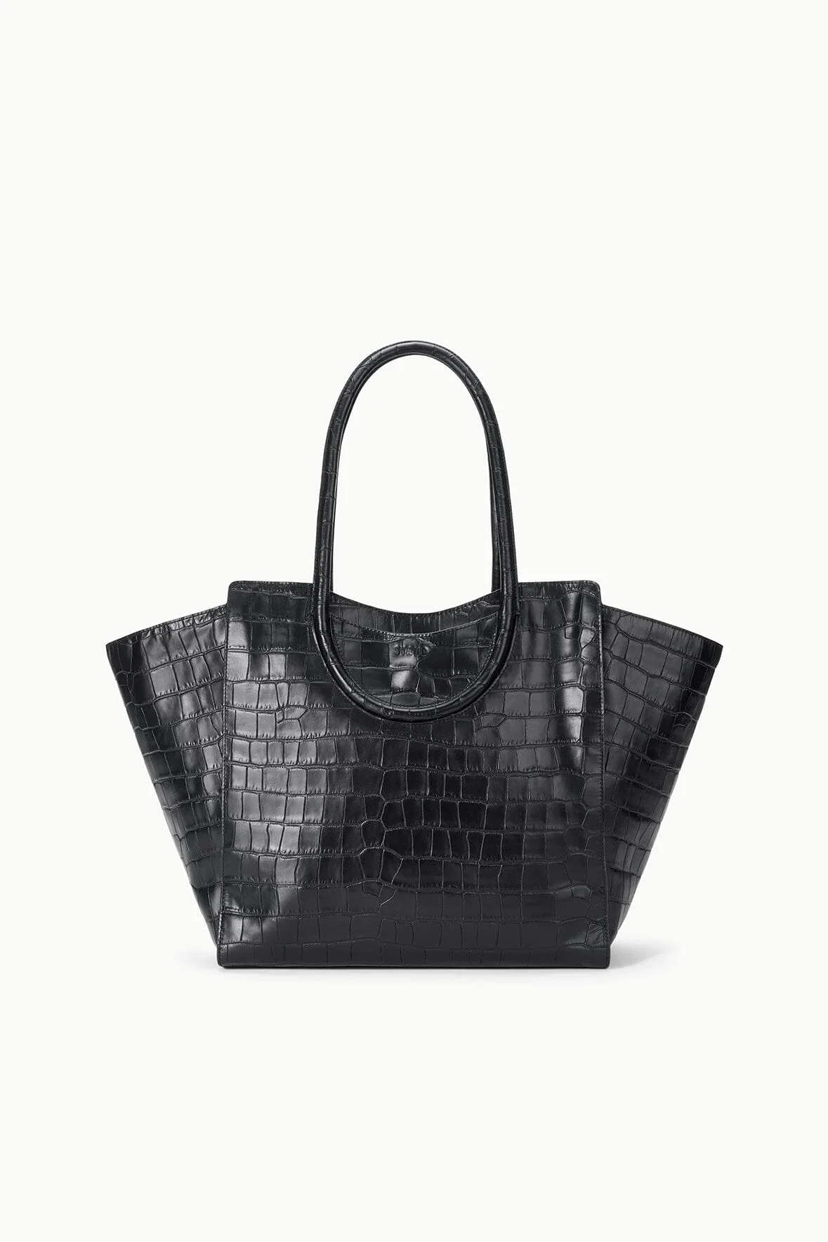 MAUDE TOTE BAG | BLACK CROCO