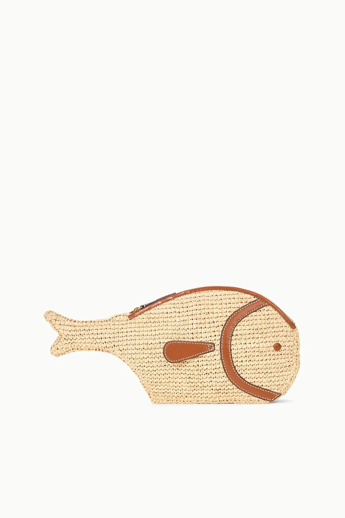 PESCE RAFFIA CLUTCH | NATURAL TAN