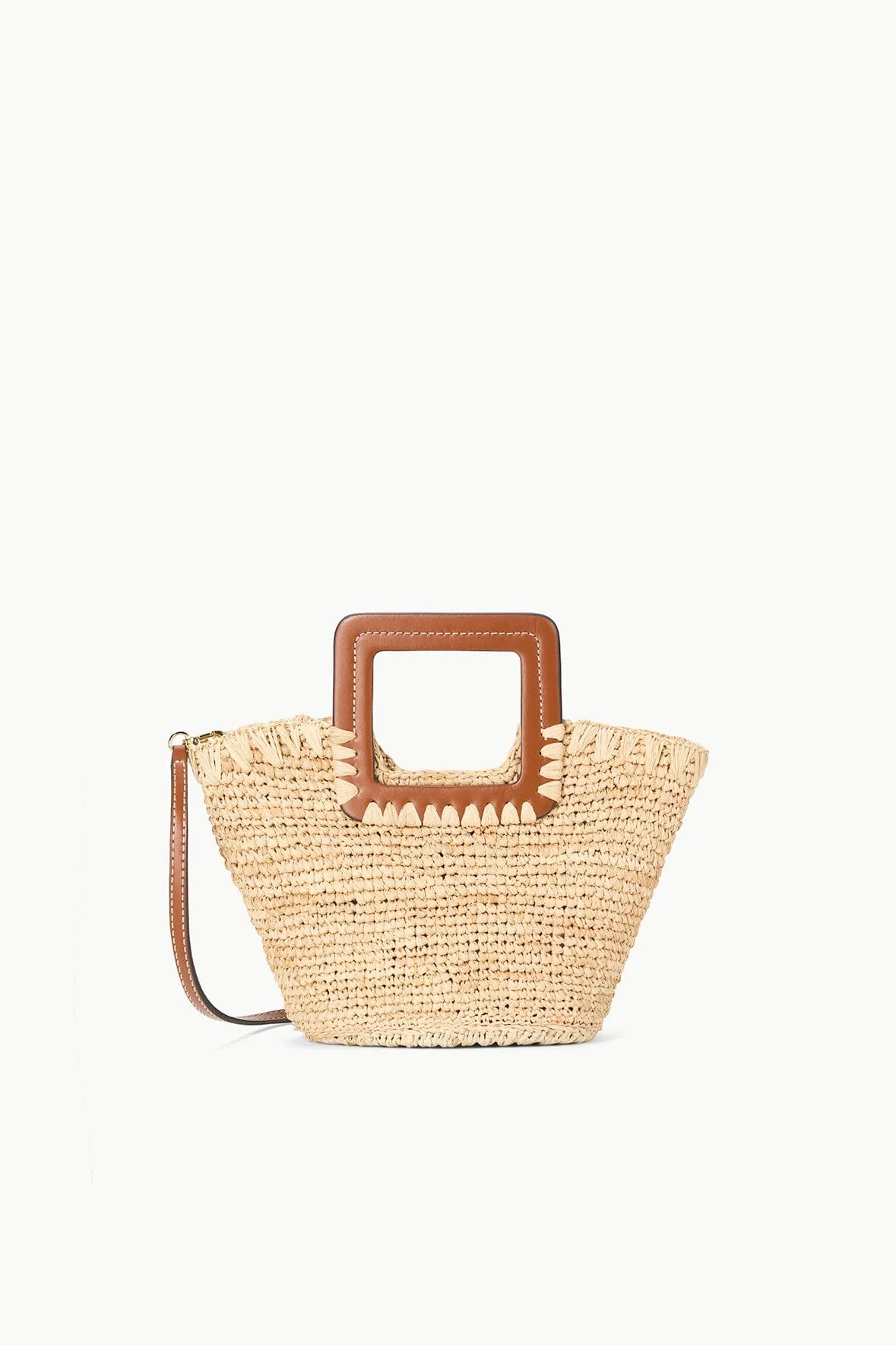 SHIRLEY RAFFIA MINI BUCKET | NATURAL TAN