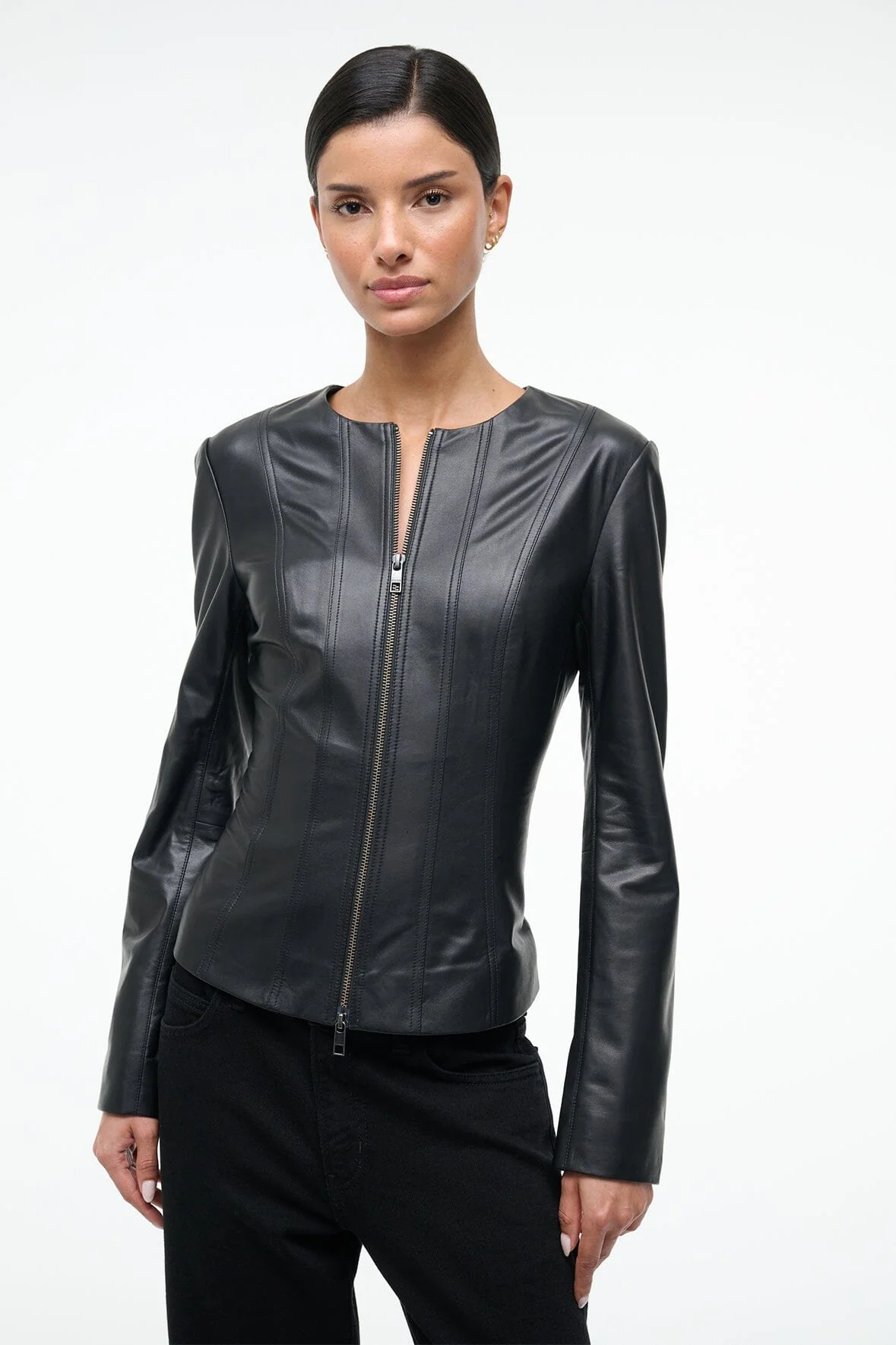 WELLS LEATHER JACKET | BLACK